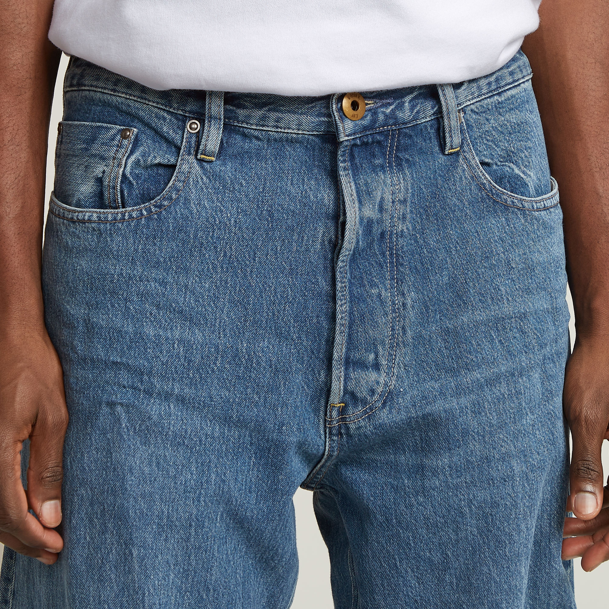 G-Star RAW Long Pocket Loose Jeans Midden blauw Heren