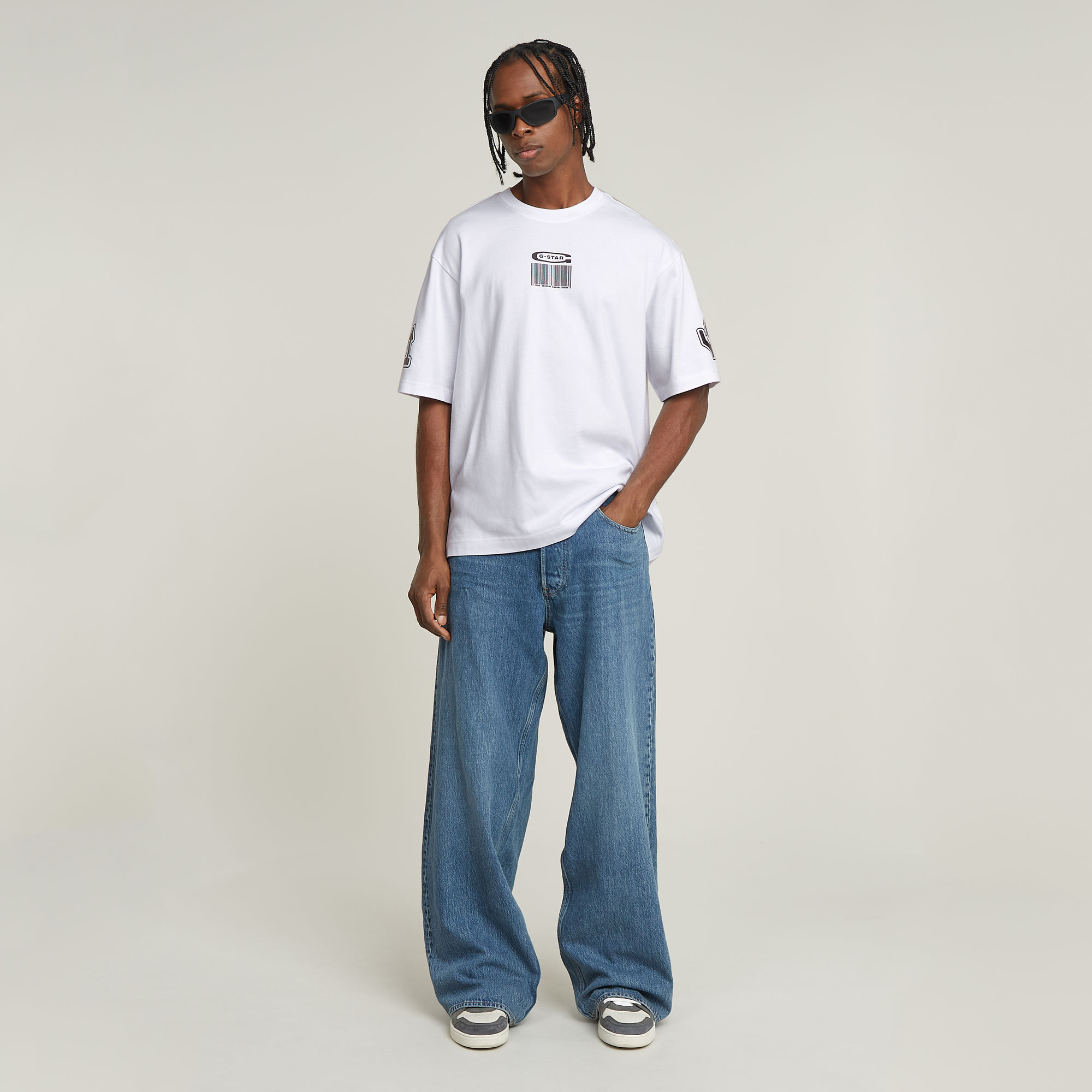 G-Star RAW Long Pocket Loose Jeans Midden blauw Heren