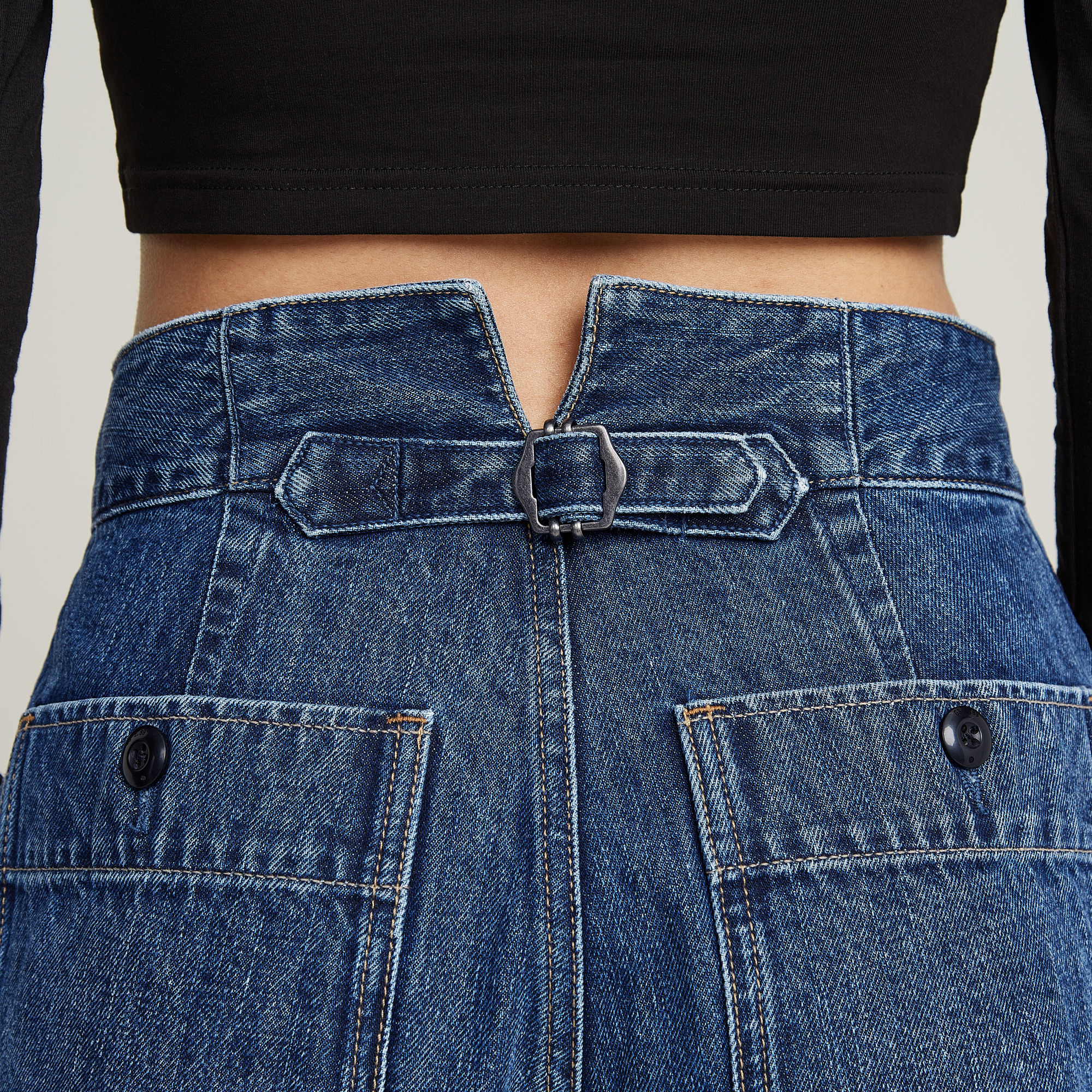 G-Star RAW Barrel Utility Short Donkerblauw Dames