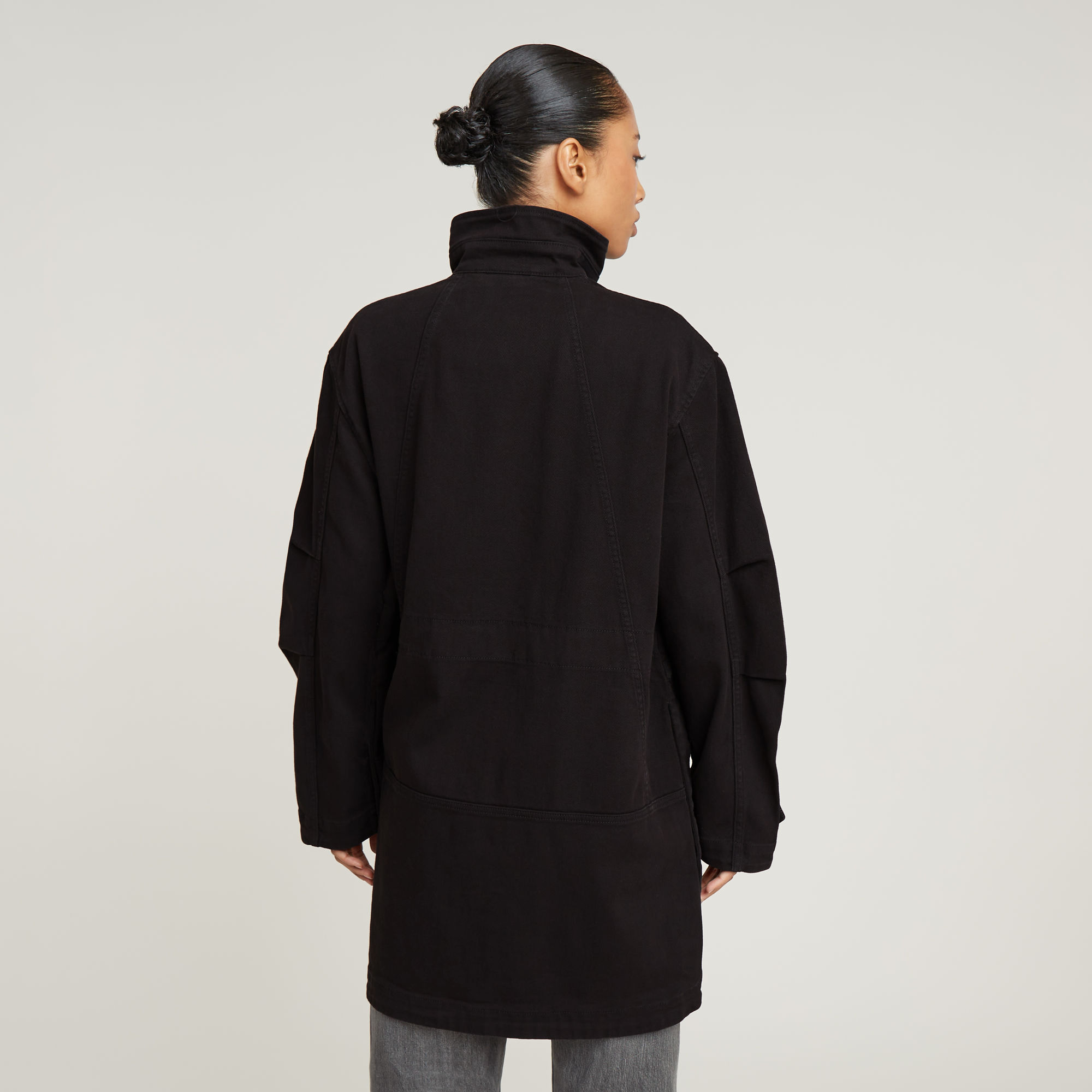 G-Star RAW Overdyed Parka Zwart Dames