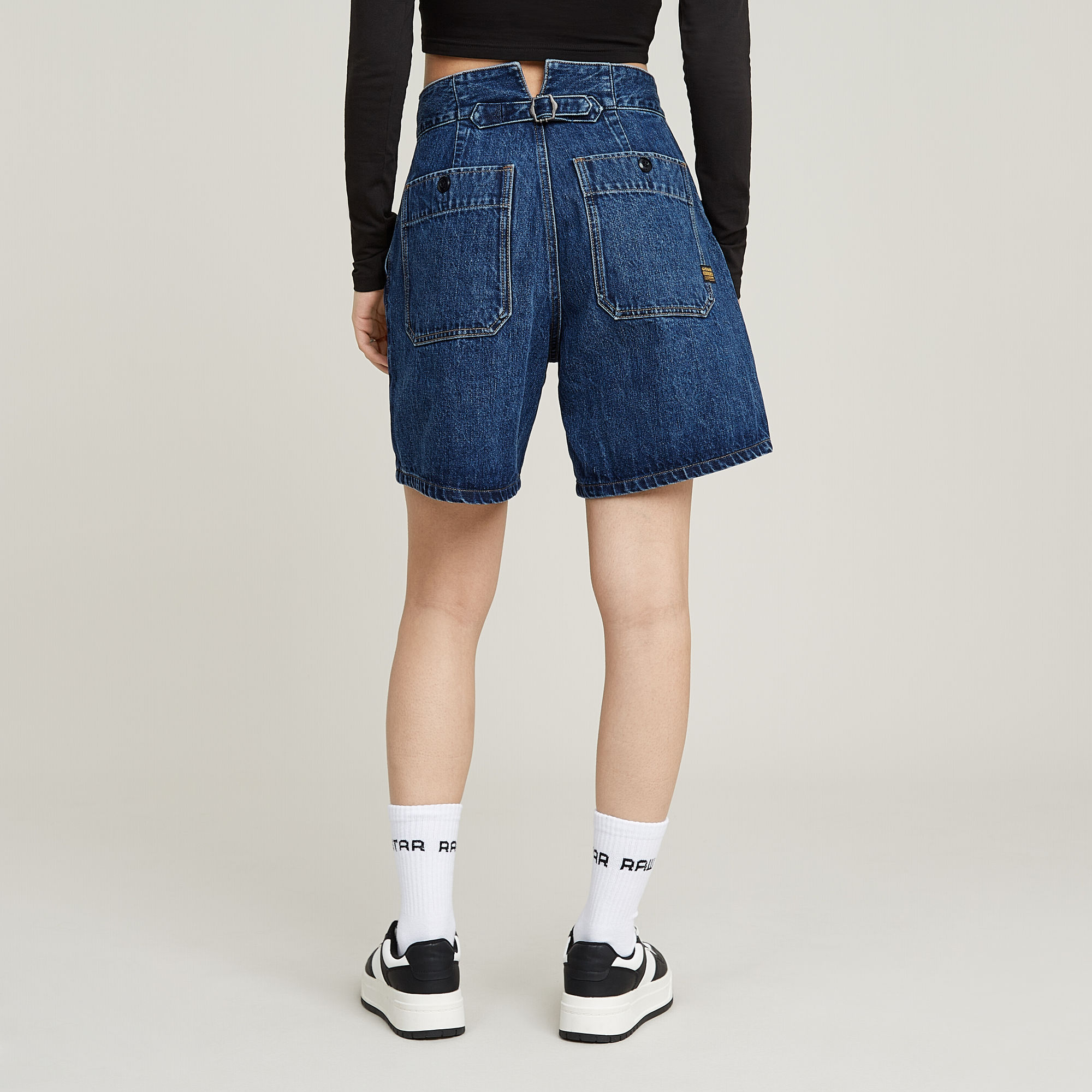 G-Star RAW Barrel Utility Short Donkerblauw Dames
