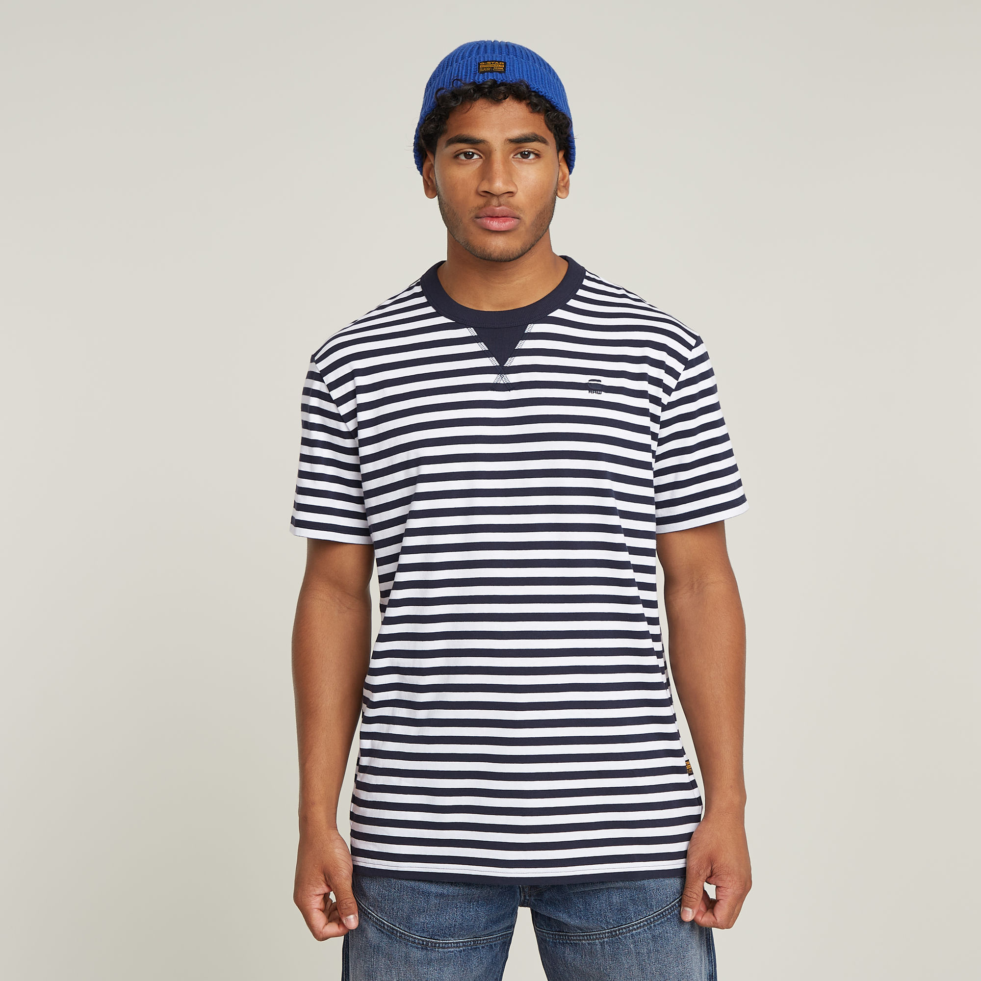 Nifous Stripe T-Shirt - Mehrfarbig - Herren