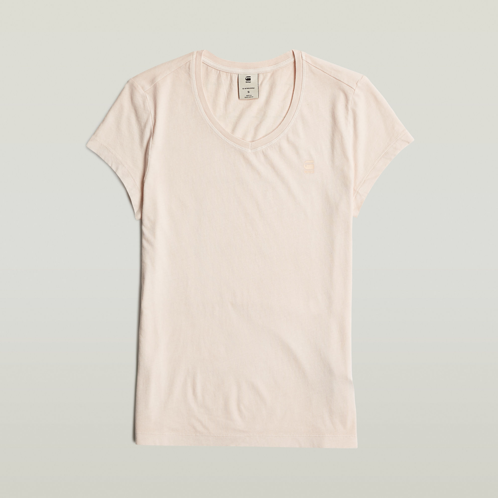 G-Star RAW Overdyed Eyben Slim V-Hals Top 2.0 Roze Dames