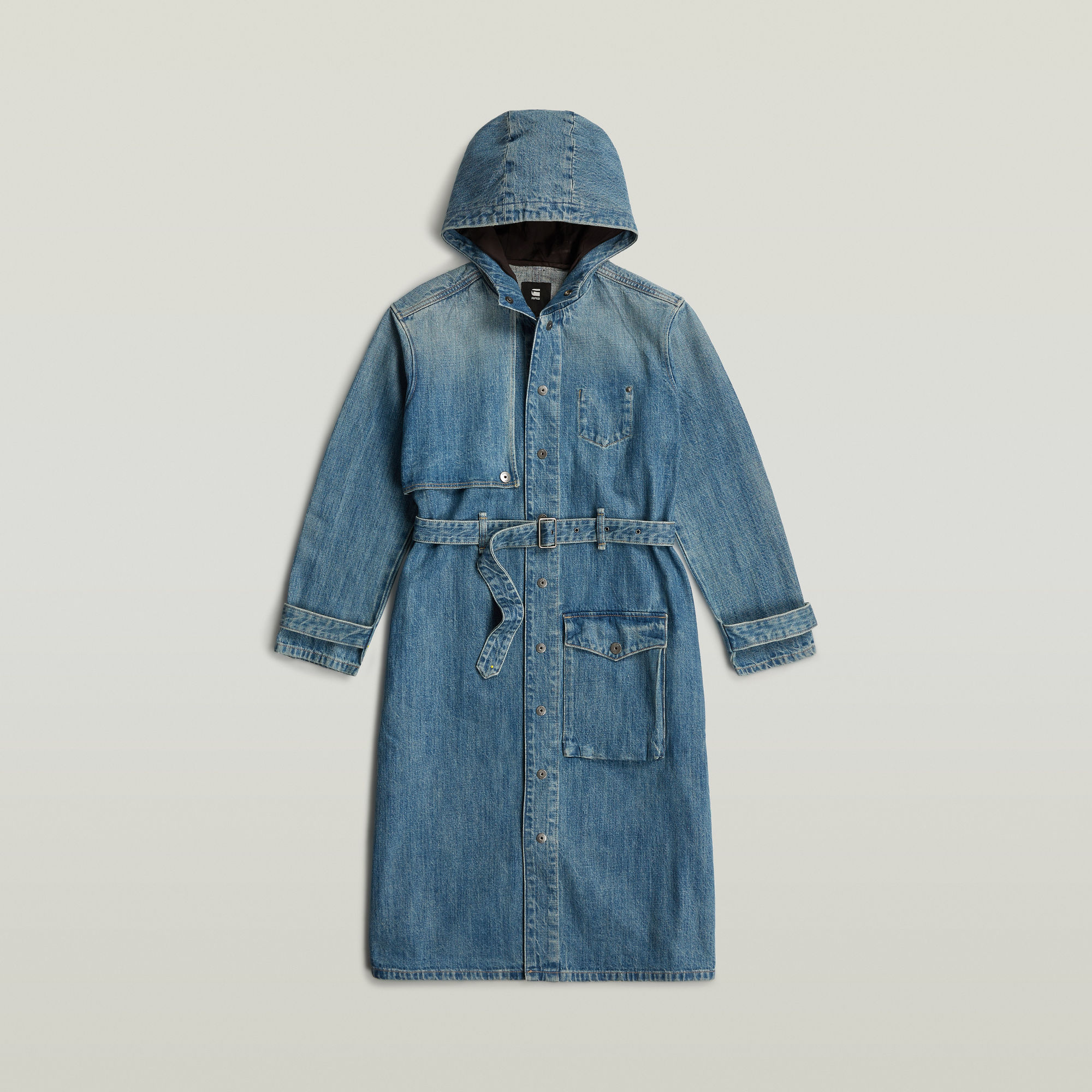 G-Star RAW Trench Regenjas Midden blauw Dames