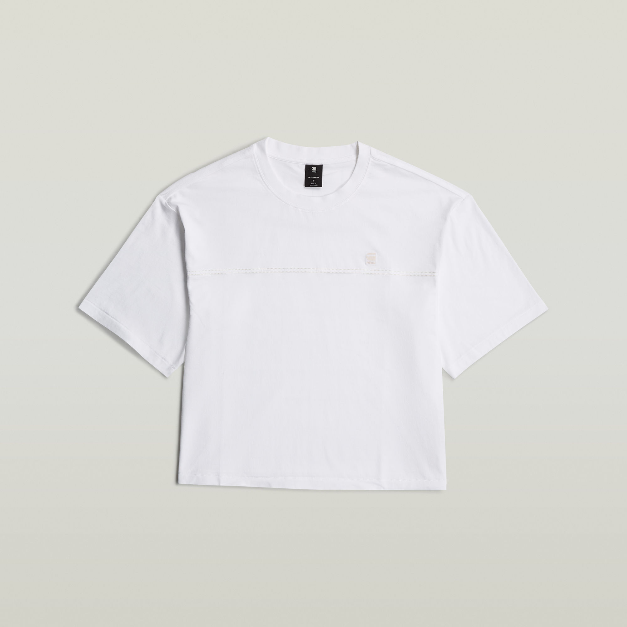 G-Star RAW Horizontal Seam Loose Top Wit Dames