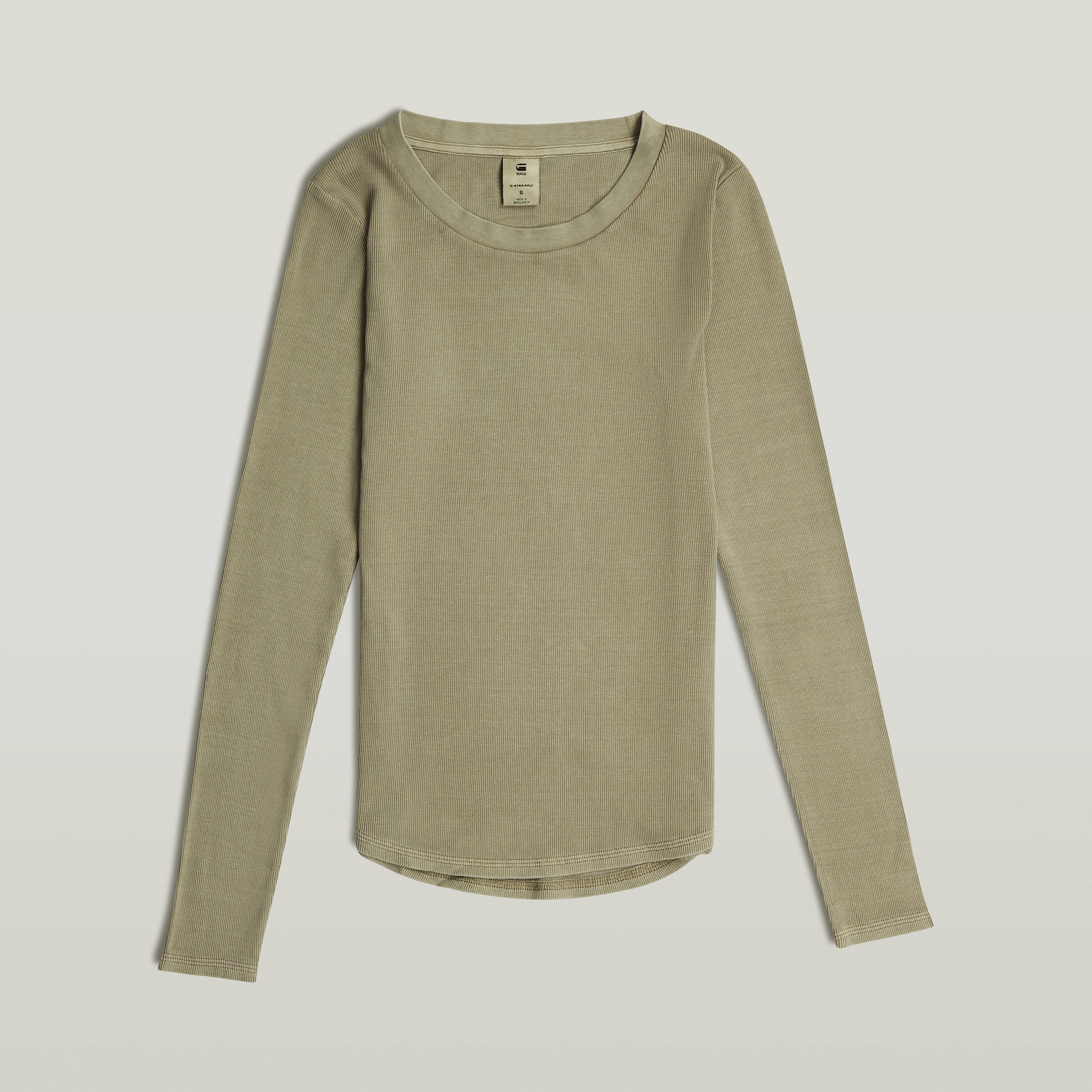 G-Star RAW Overdyed Slim Top Groen Dames