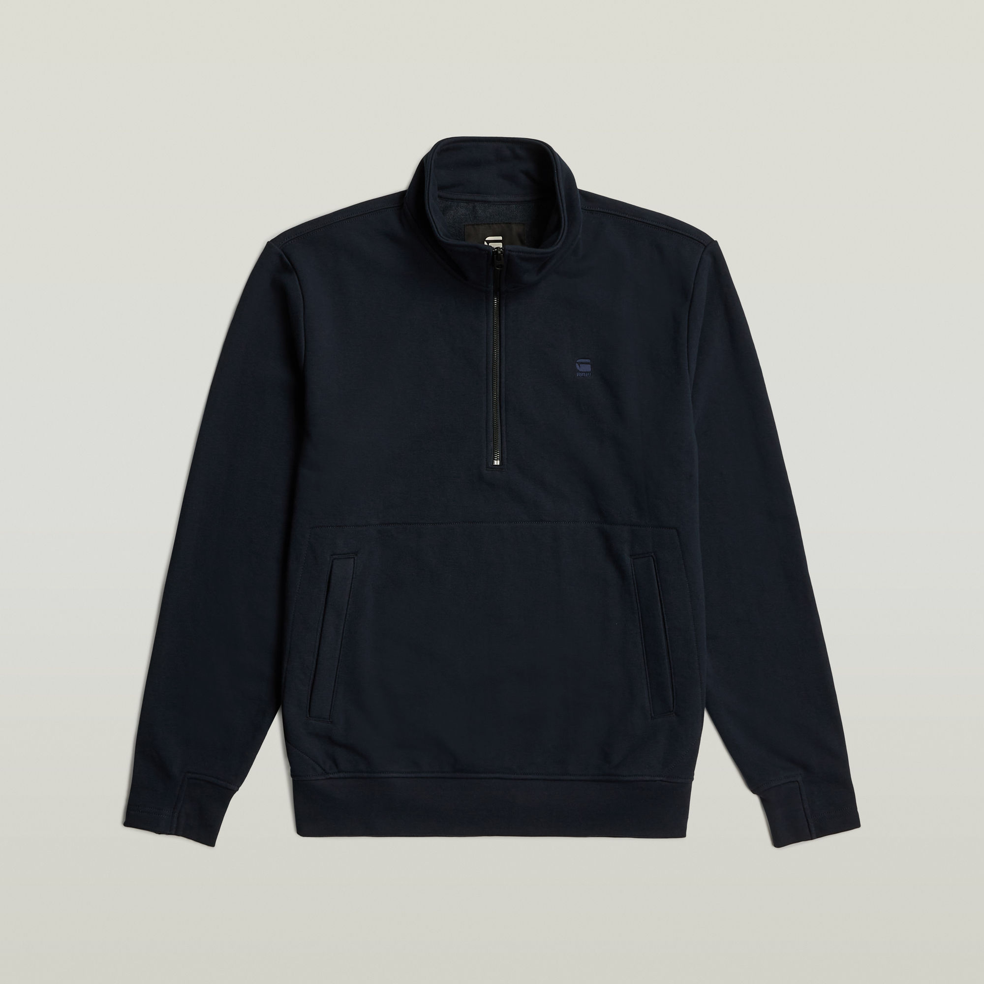 G-Star RAW Nifous Half Zip Sweater Donkerblauw Heren