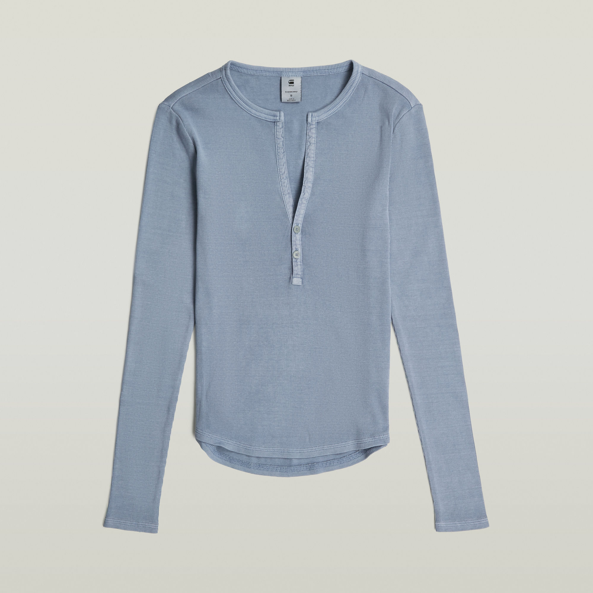 G-Star RAW Deep V-Neck Slim Top Lichtblauw Dames