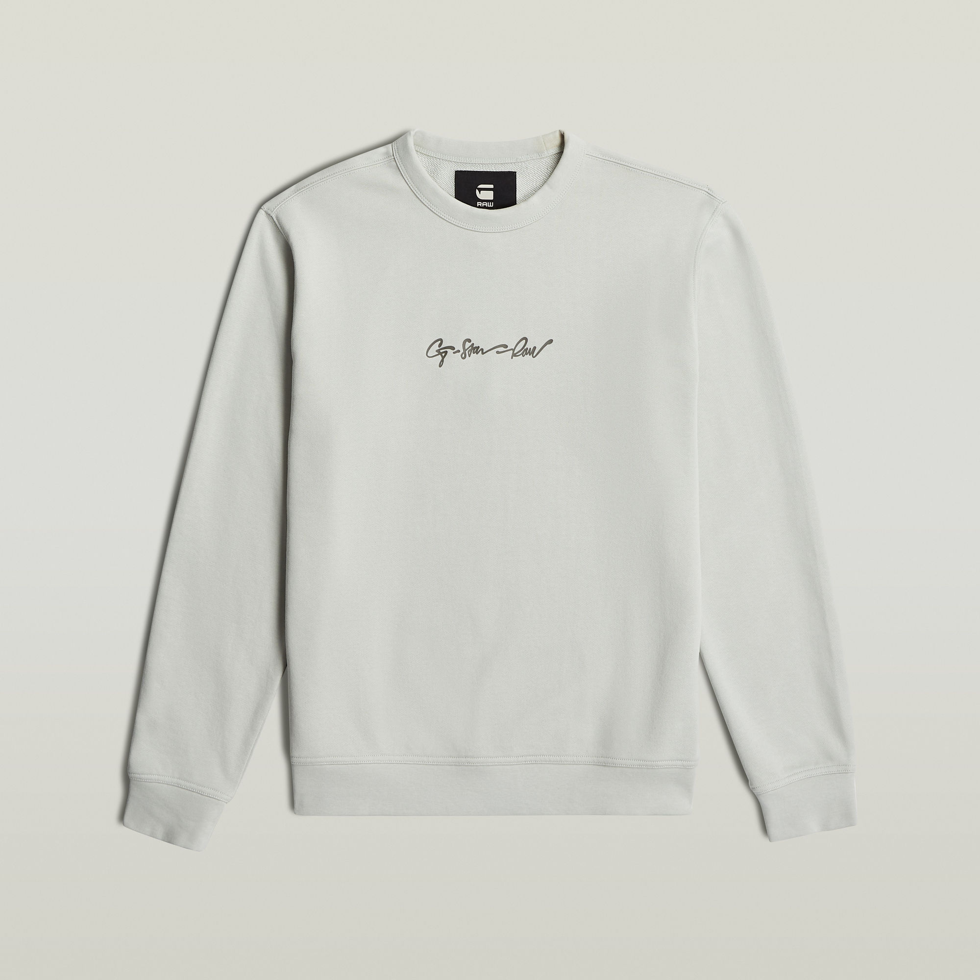 G-Star RAW G-Script Logo Sweater Grijs Heren