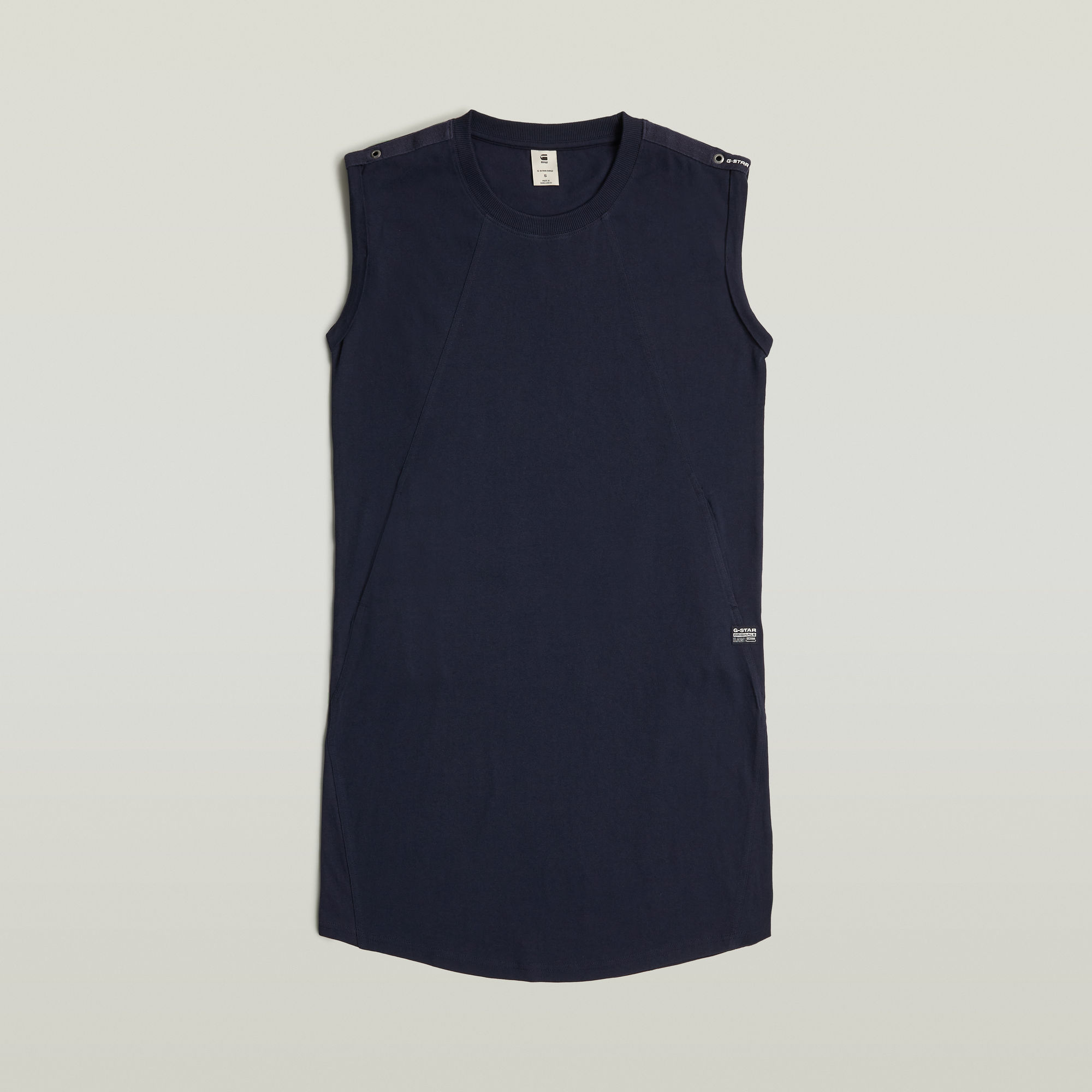 G-Star RAW Seam Detail Loose Jurk Donkerblauw Dames