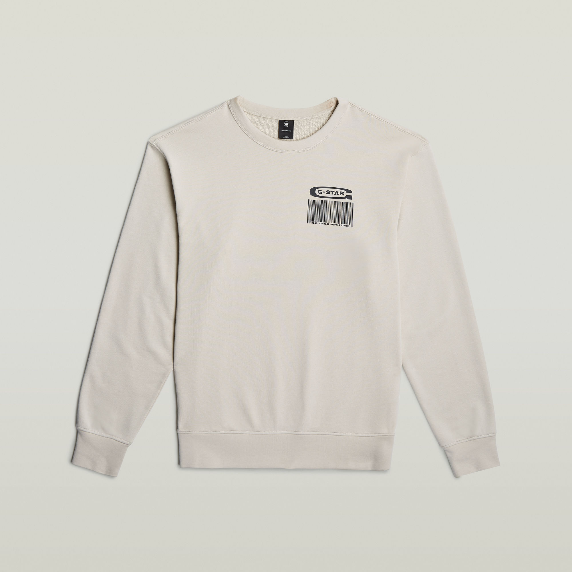 G-Star RAW Substance Back Graphic Relaxed Sweater Wit Heren