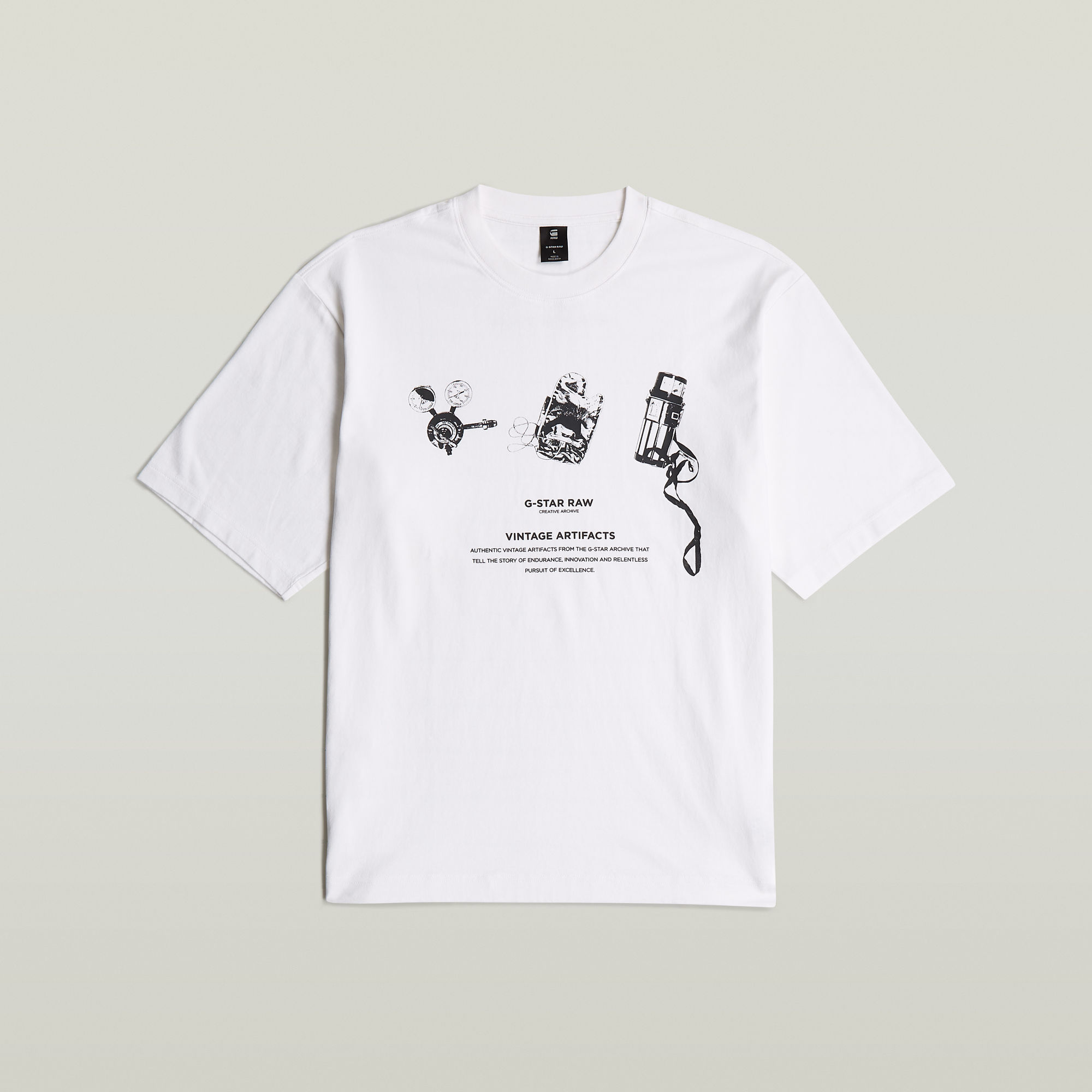 G-Star RAW Archive Boxy T-Shirt Wit Heren