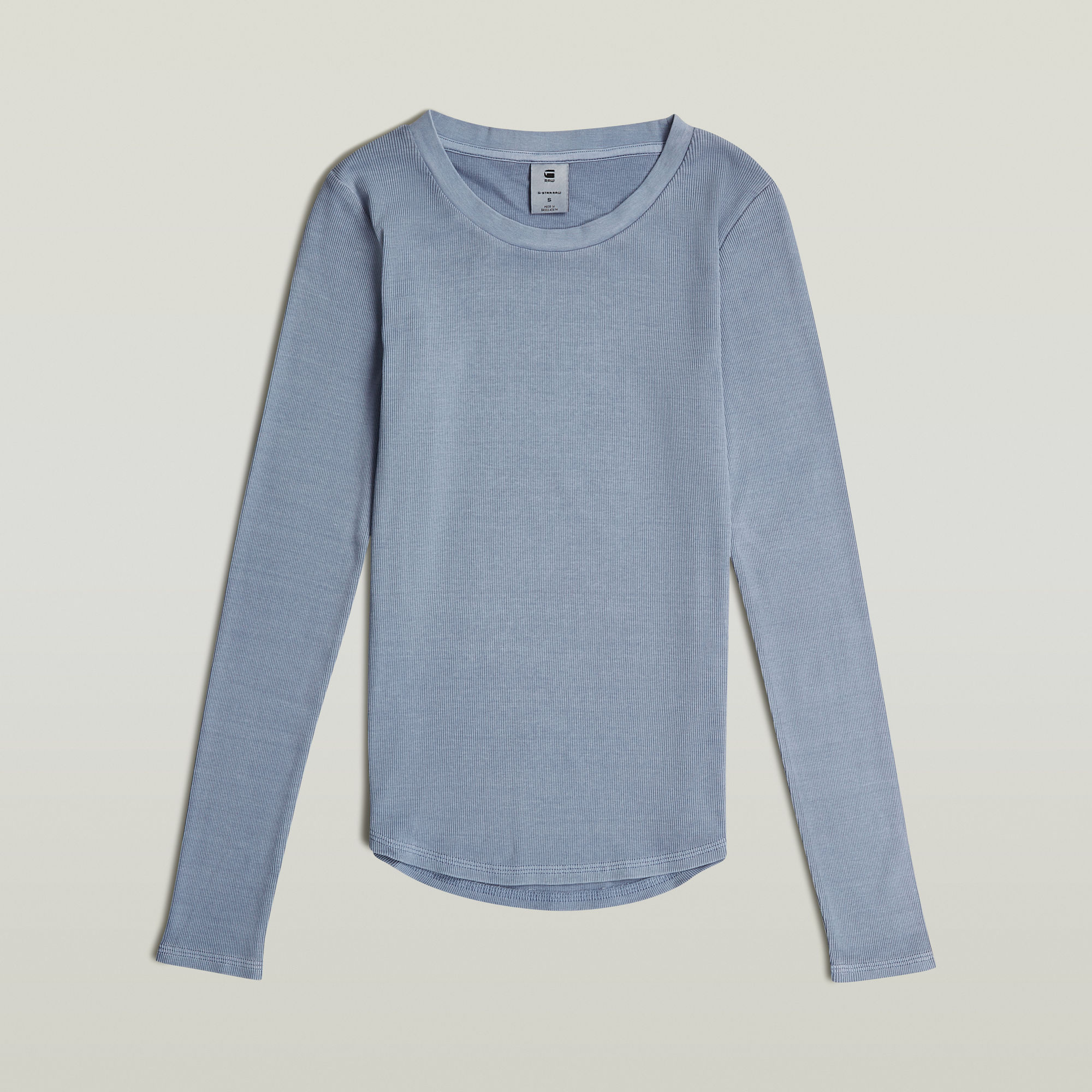 G-Star RAW Overdyed Slim Top Lichtblauw Dames