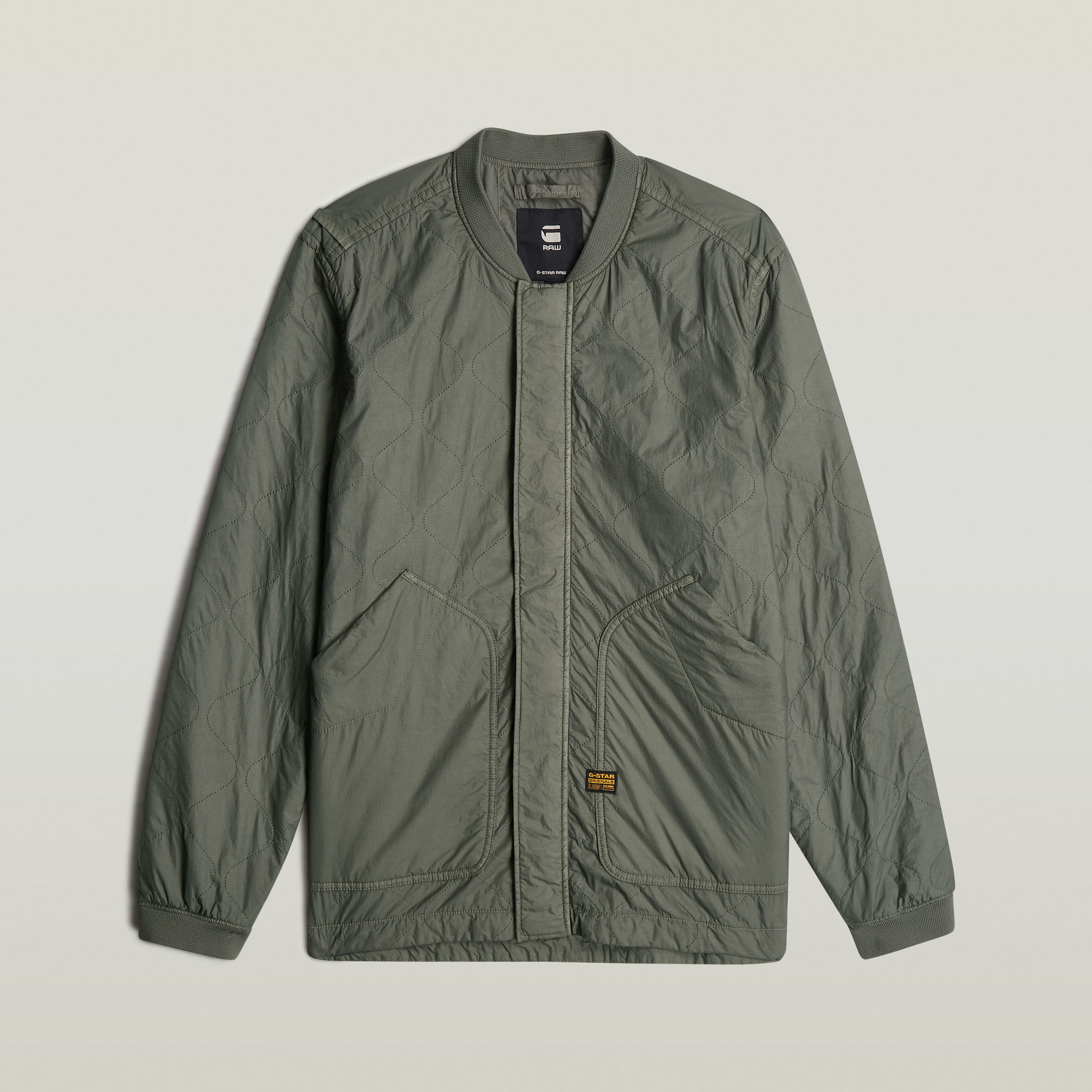G-Star RAW Licht Gewattteerd Jack Quilted Grijs Heren