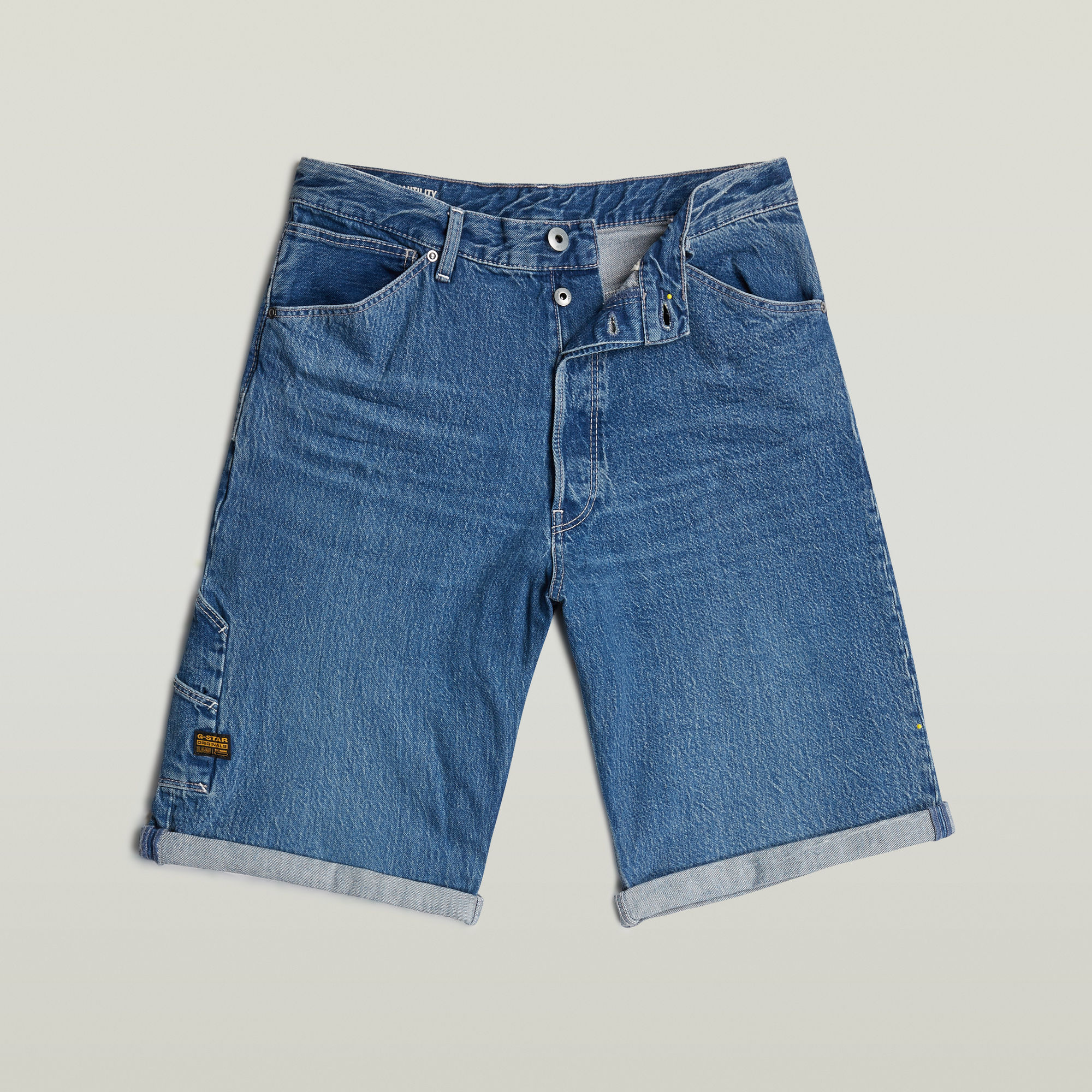 G-Star RAW Bam Logger Short Midden blauw Heren