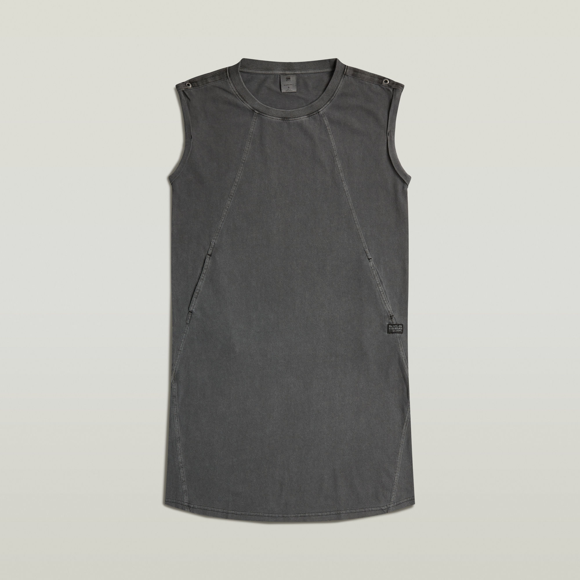 G-Star RAW Seam Detail Overdyed Loose Jurk Zwart Dames
