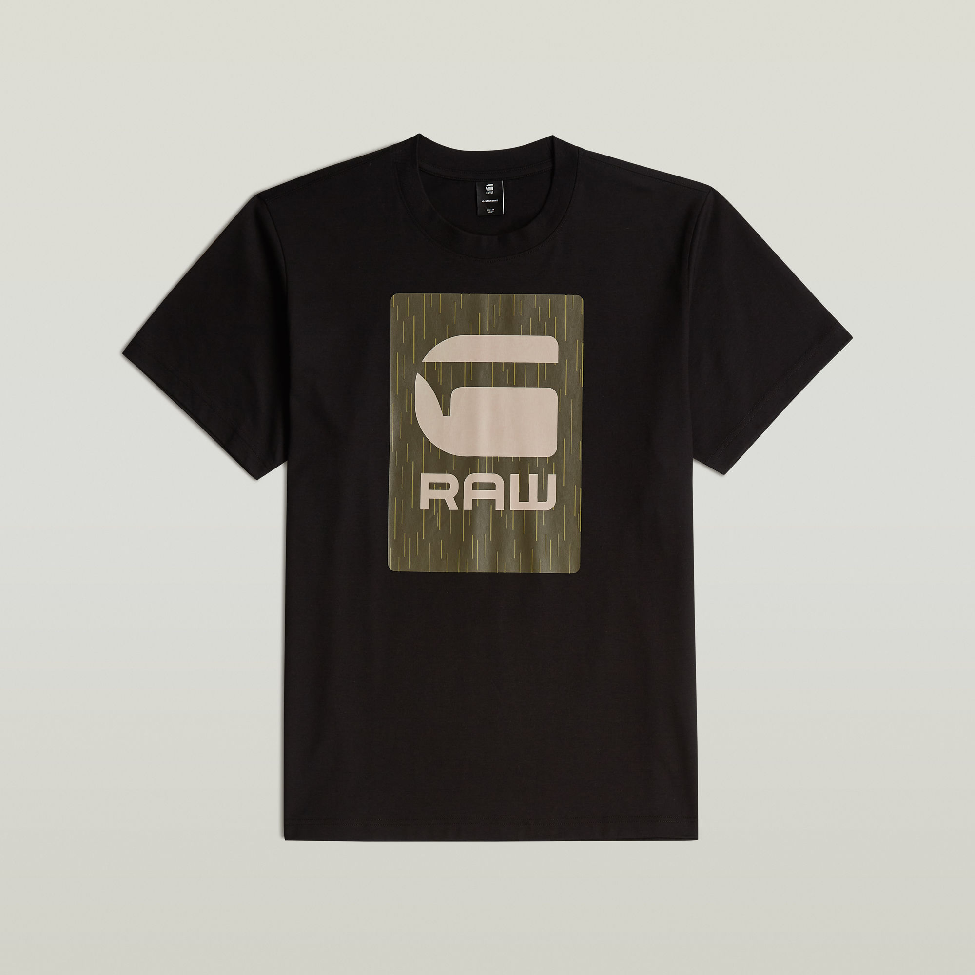 G-Star RAW Burger Box Rain Loose T-Shirt Zwart Heren