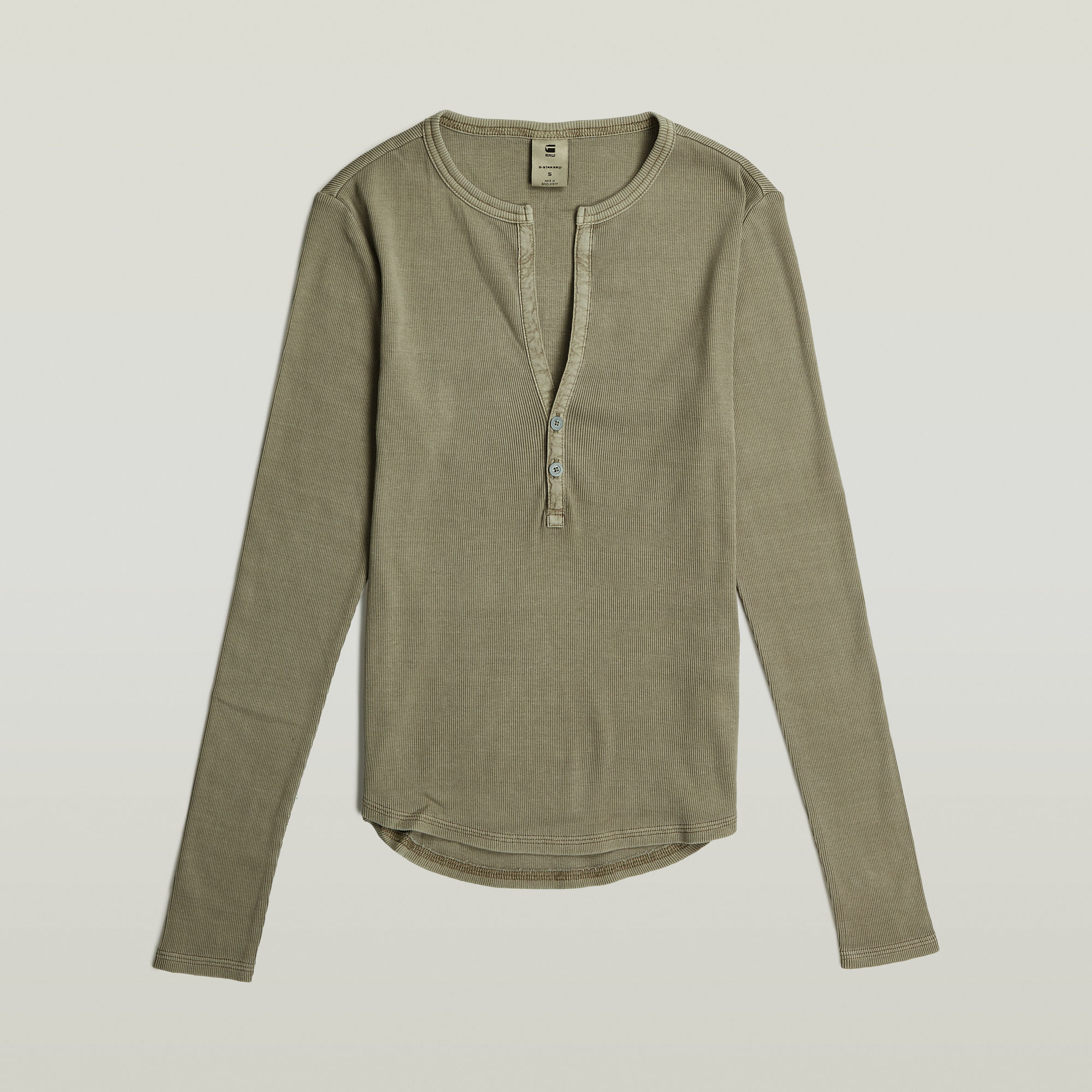 G-Star RAW Deep V-Neck Slim Top Groen Dames