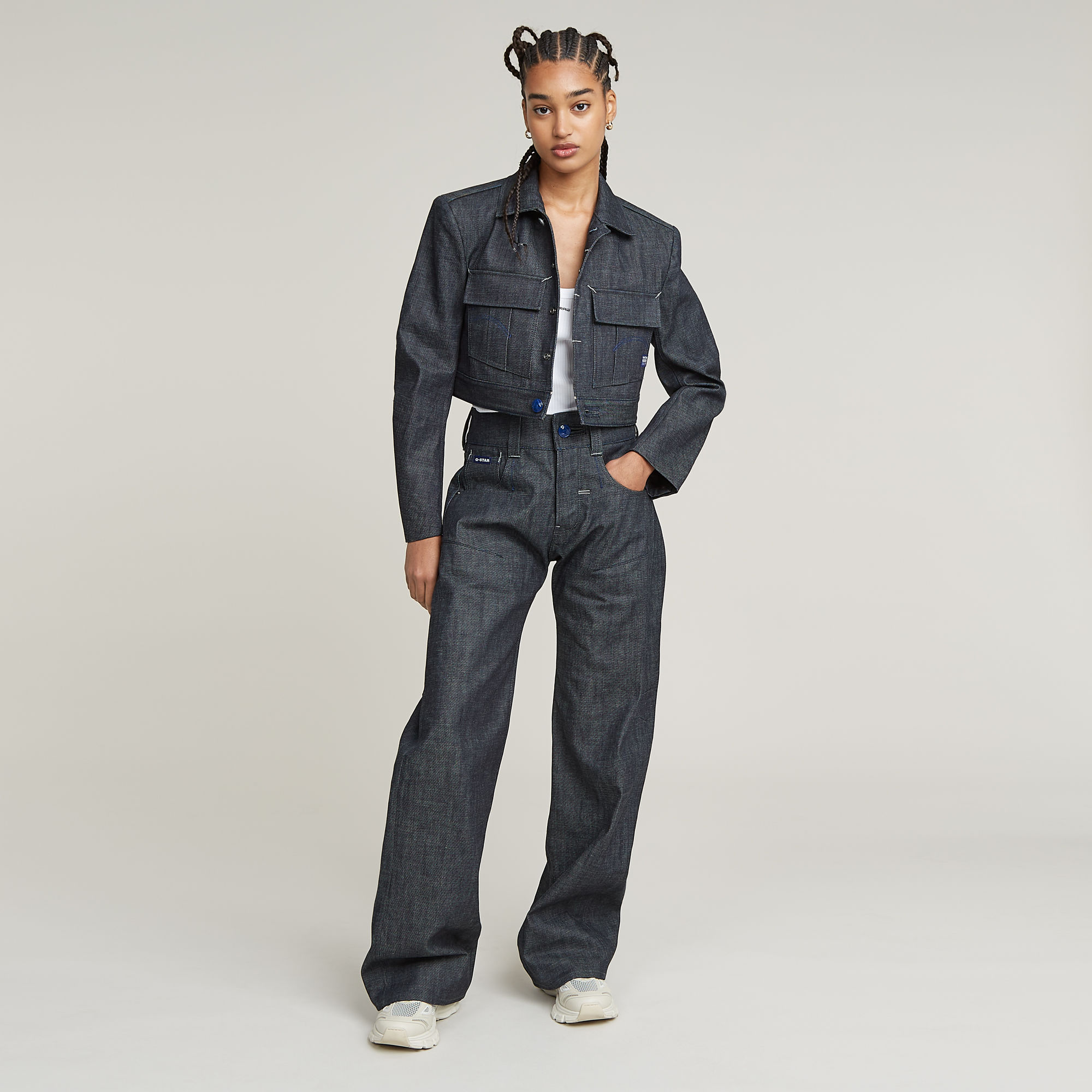 Thumbnail - G-STAR Origins 3D Selvedge Jacke - Dunkelblau - Damen