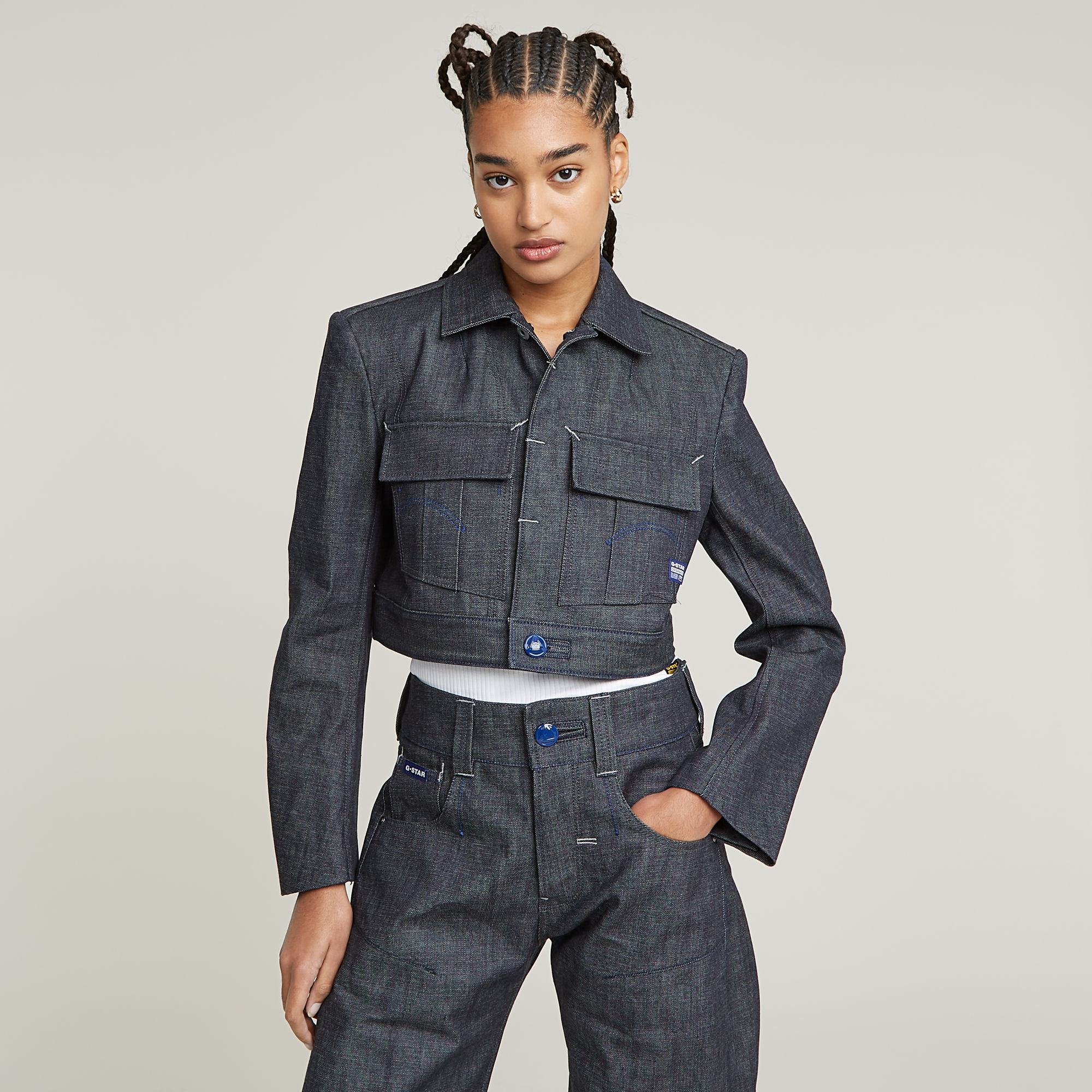 

G-STAR Origins 3D Selvedge Jack - Donkerblauw - Dames