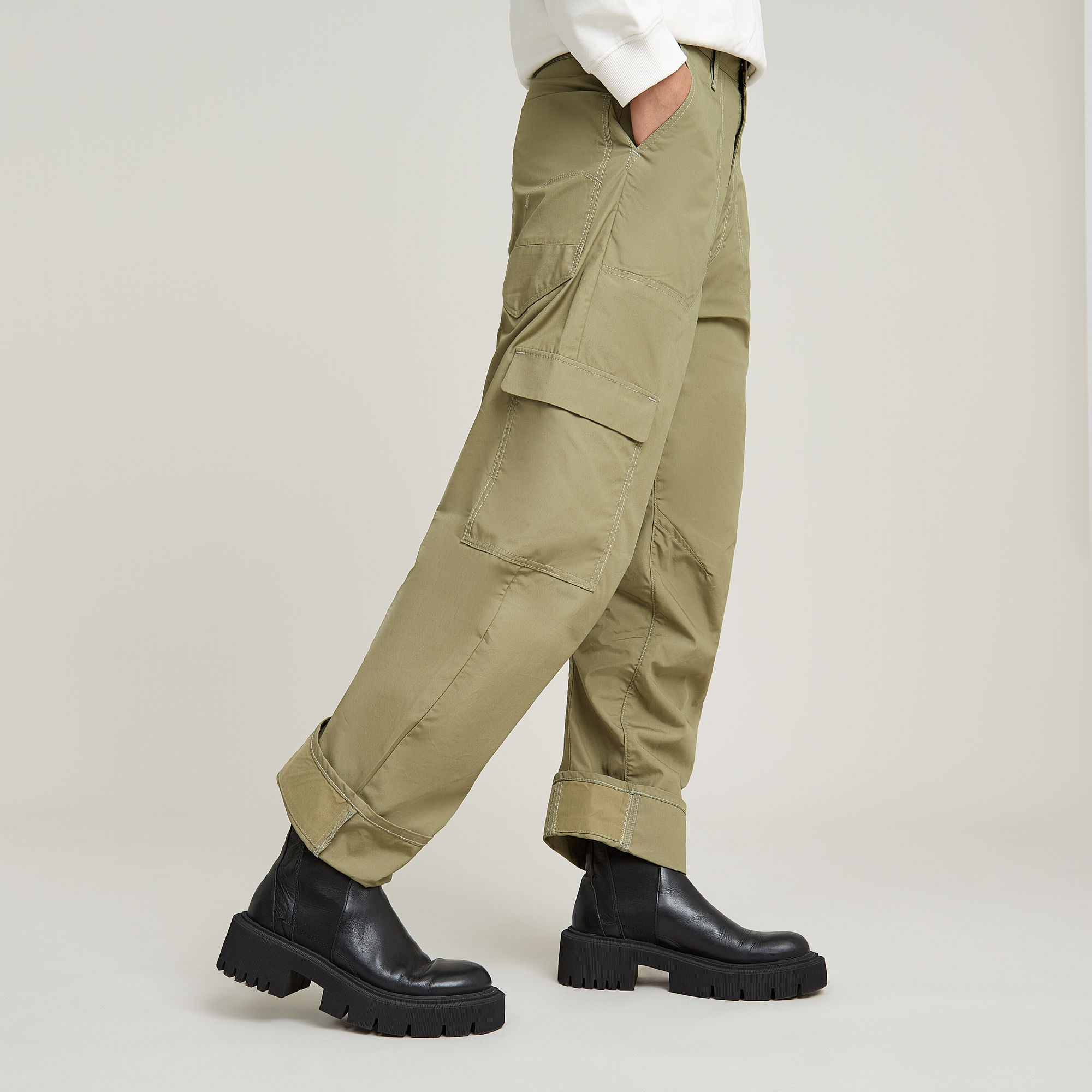 G-Star RAW Cargo 3D Boyfriend Broek Groen Dames