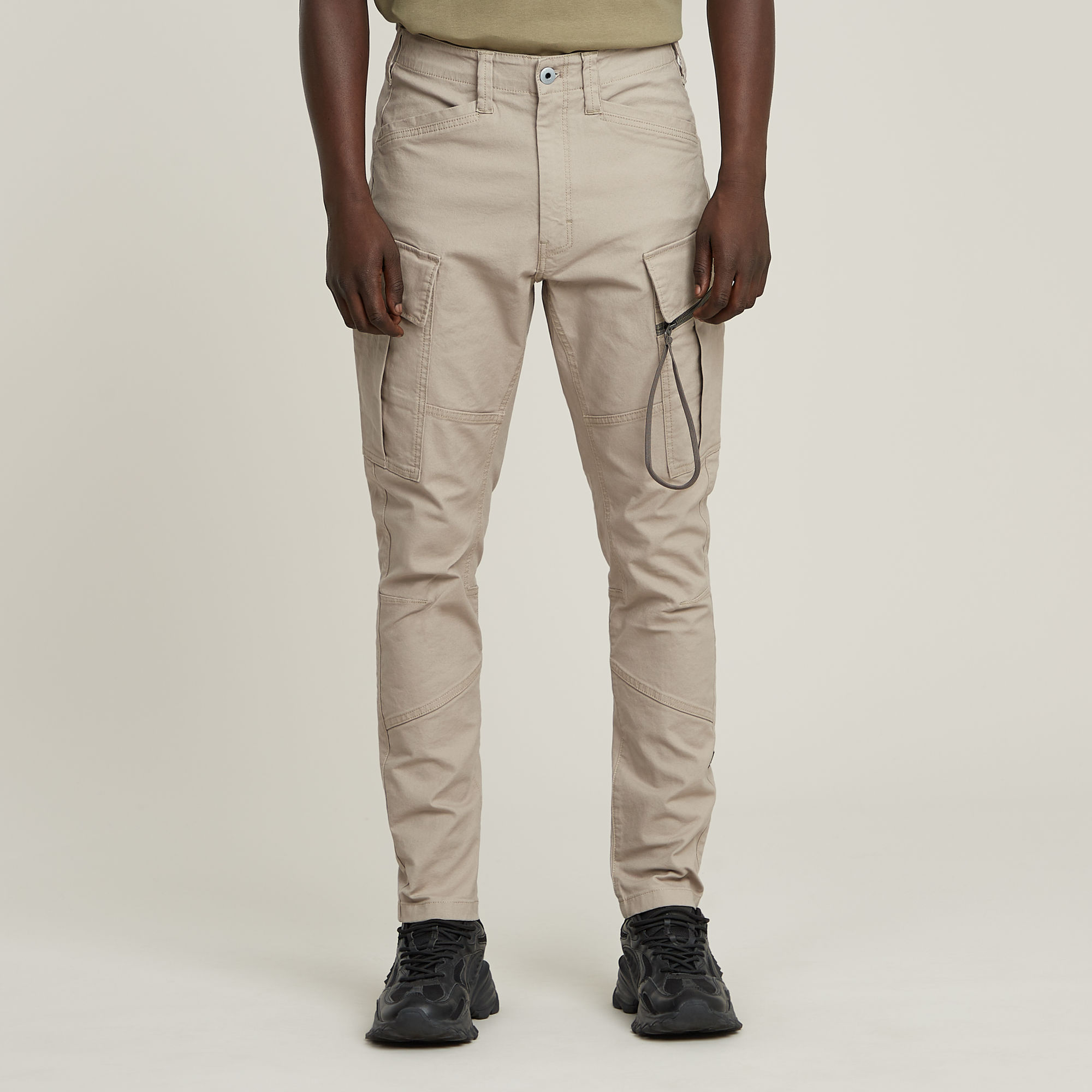 G-Star RAW Zip Pocket 3D Skinny Cargo Broek 2.0 Beige Heren