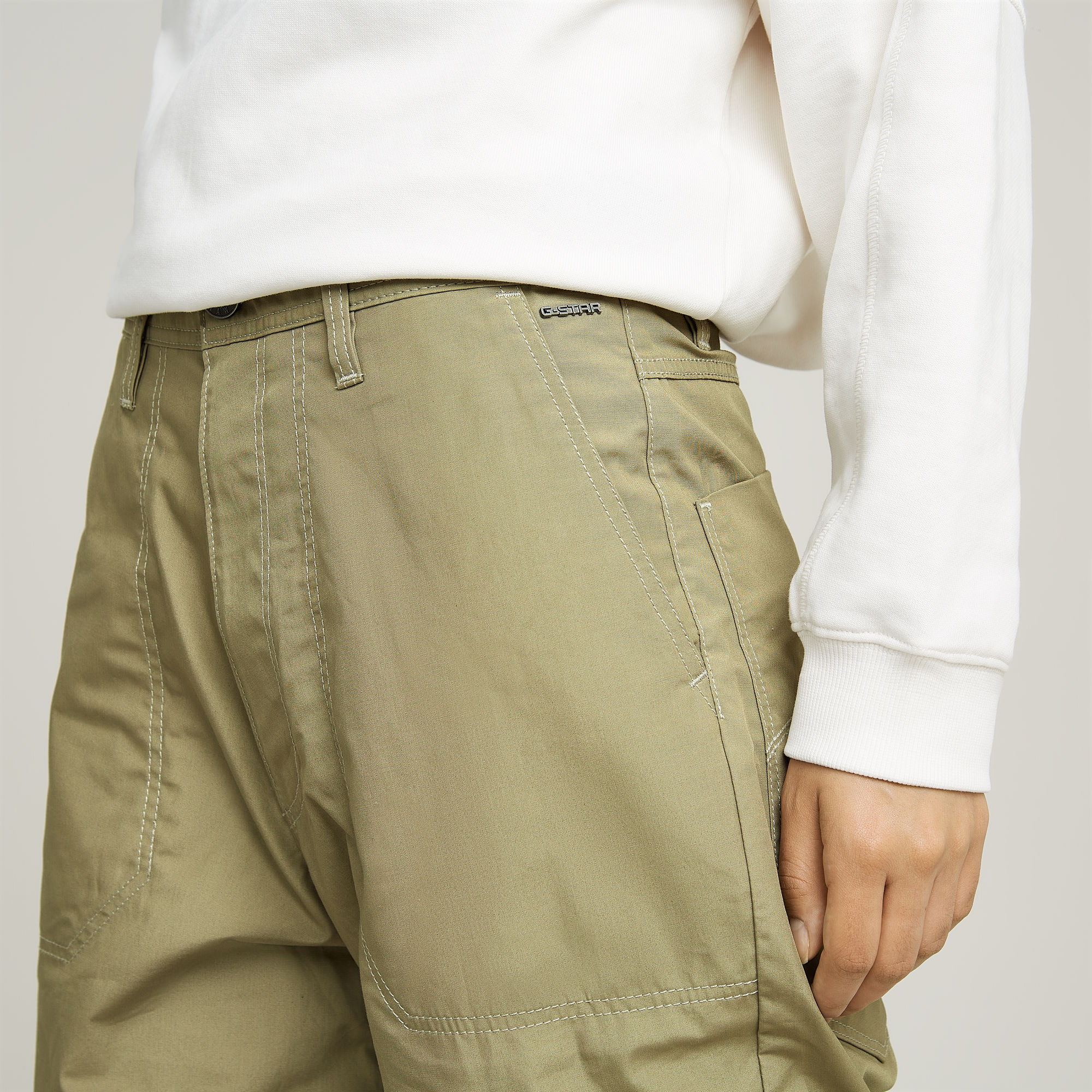 G-Star RAW Cargo 3D Boyfriend Broek Groen Dames