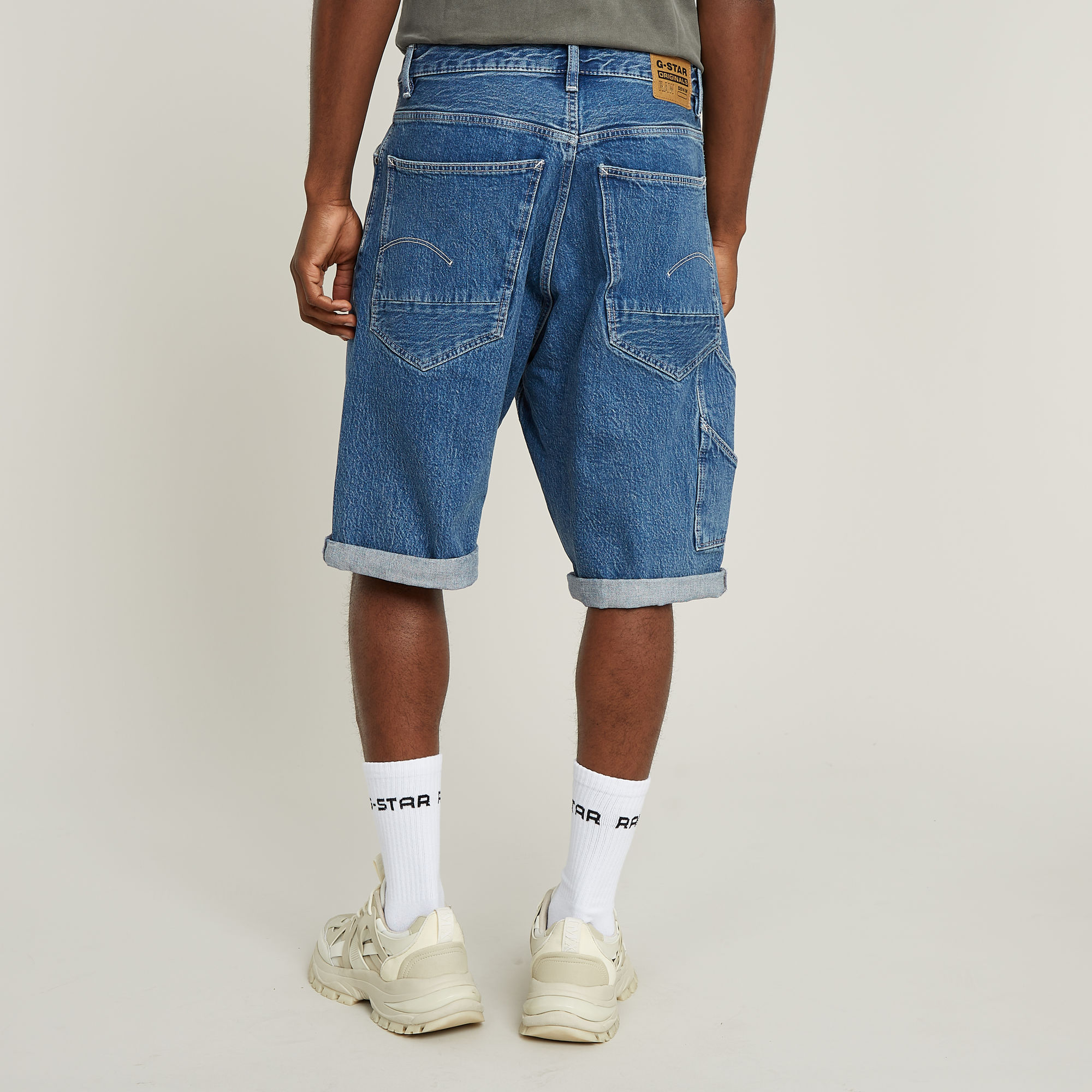 G-Star RAW Bam Logger Short Midden blauw Heren