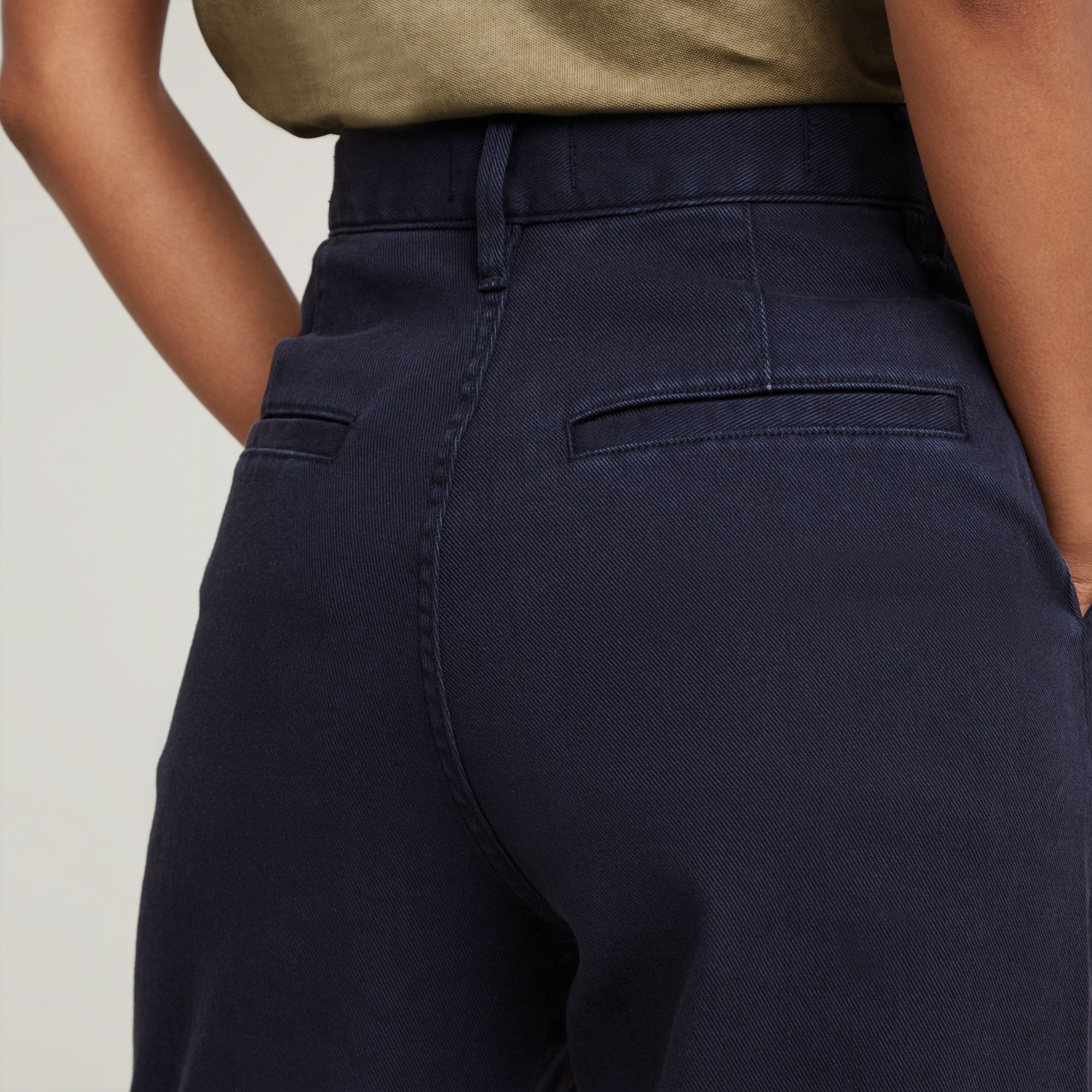G-Star RAW Deck 2.0 High Loose Chino Donkerblauw Dames