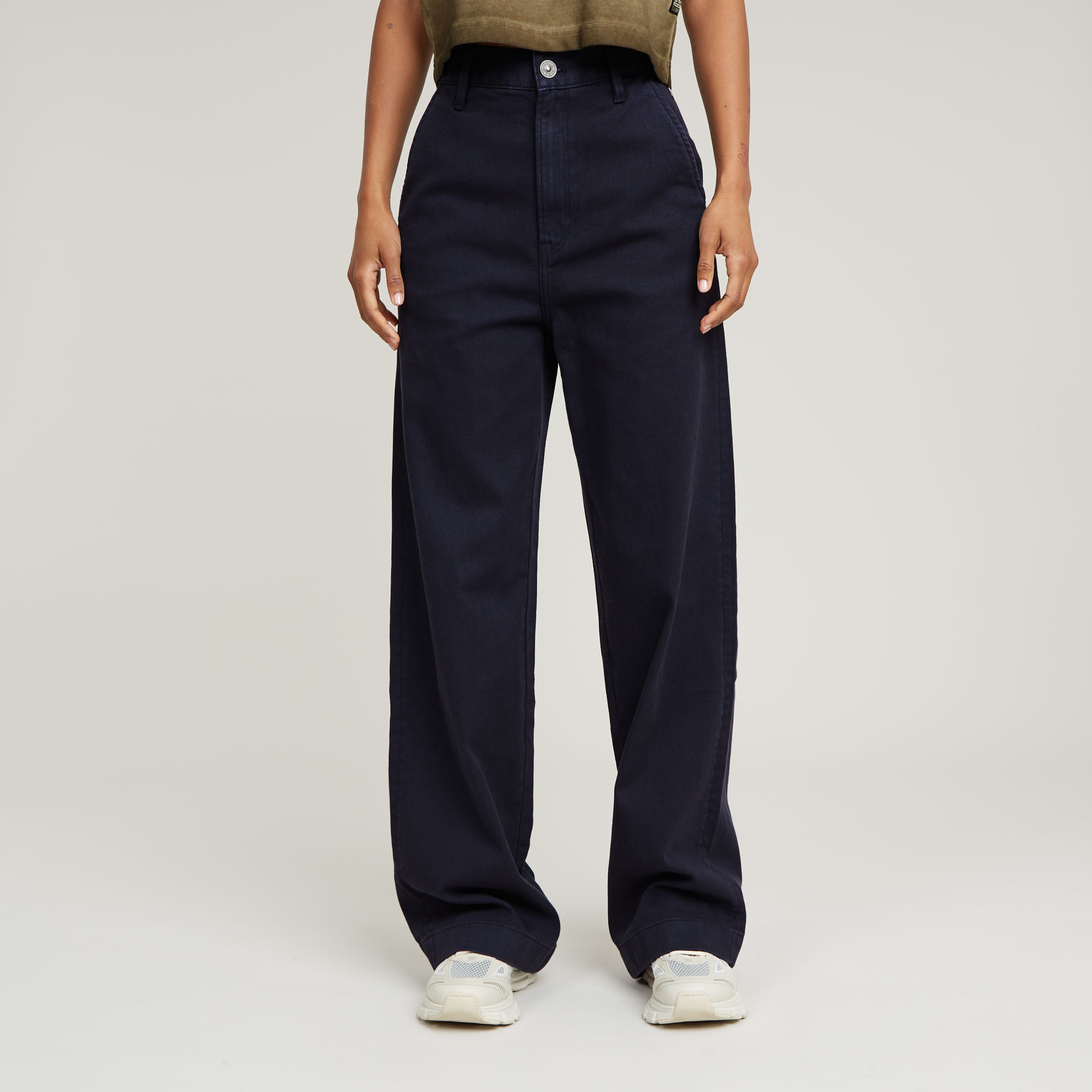 G-Star RAW Deck 2.0 High Loose Chino - Donkerblauw - Dames