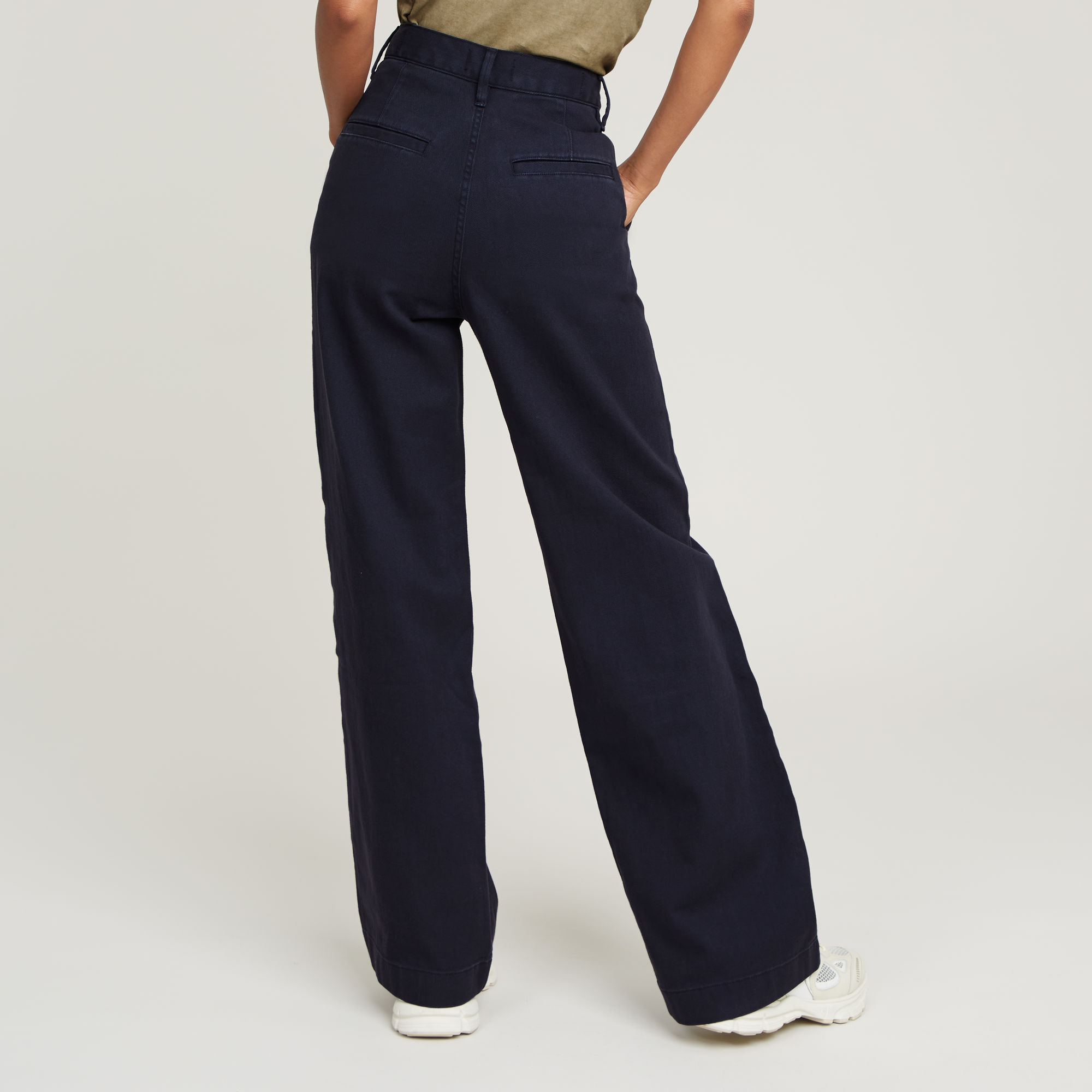 G-Star RAW Deck 2.0 High Loose Chino Donkerblauw Dames