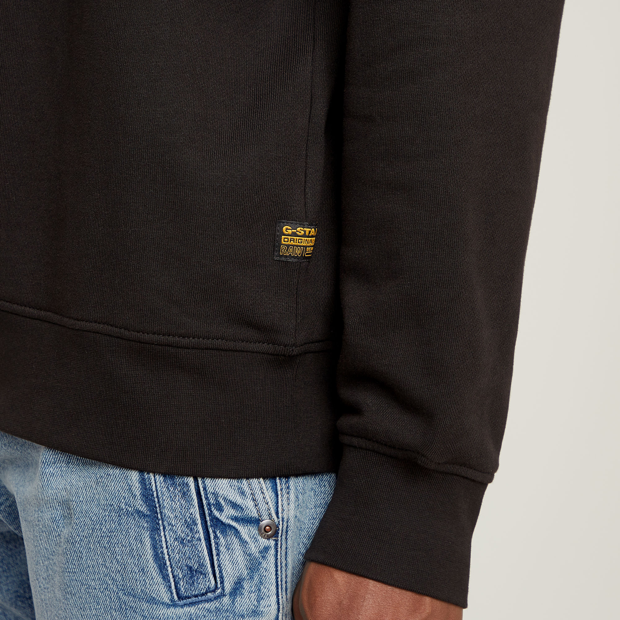 G-Star RAW Substance Back Graphic Relaxed Sweater Zwart Heren