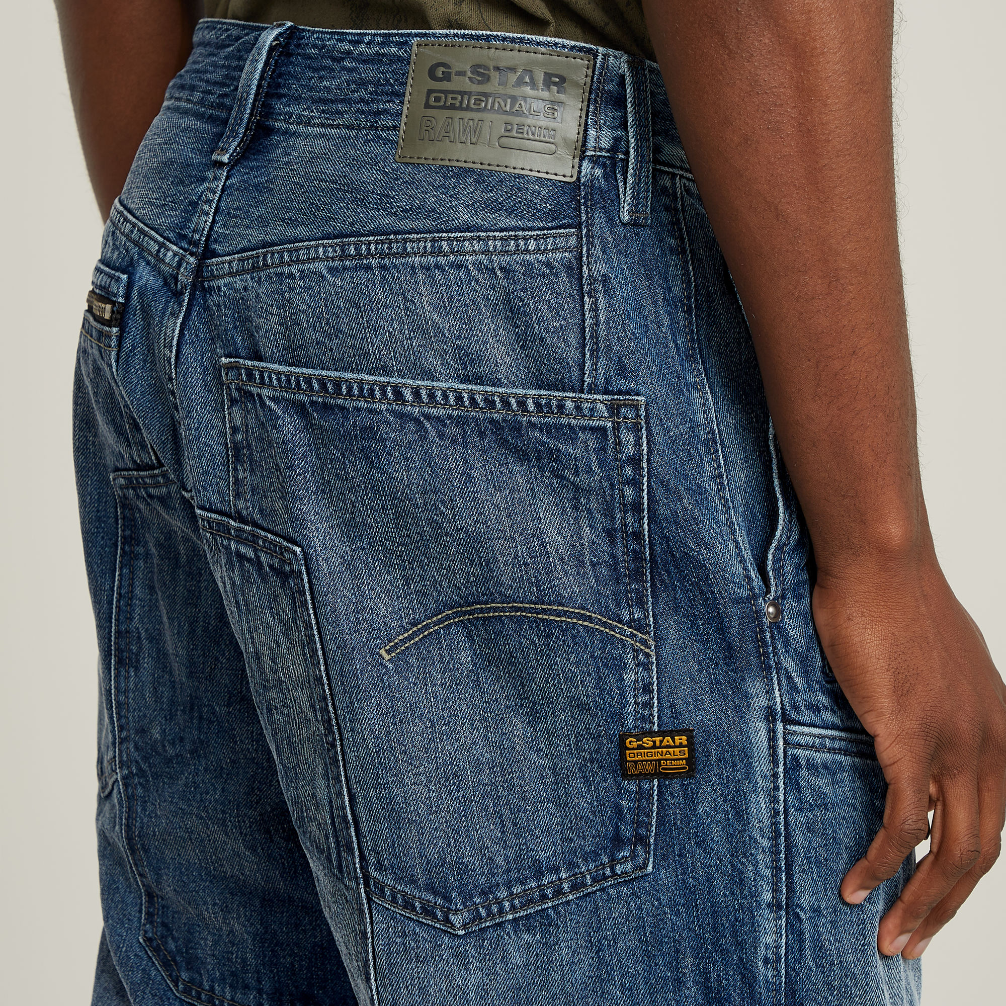 G-Star RAW Parachute 3D Jeans Donkerblauw Heren