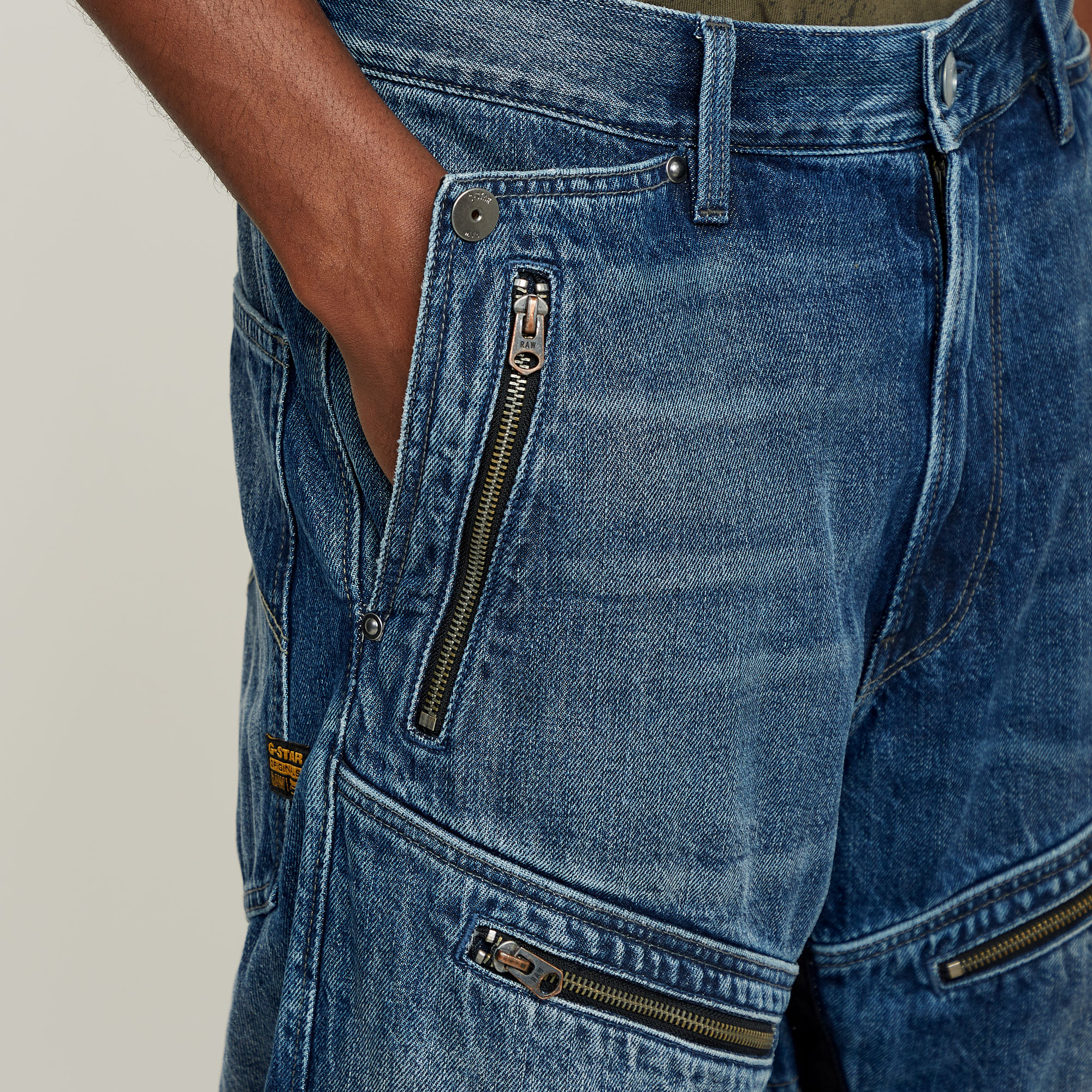 G-Star RAW Parachute 3D Jeans Donkerblauw Heren