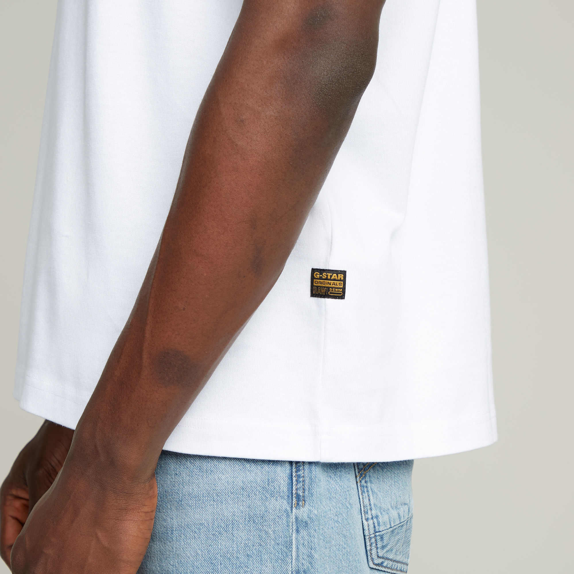 G-Star RAW Outdoor Woven Pocket Loose T-Shirt Wit Heren