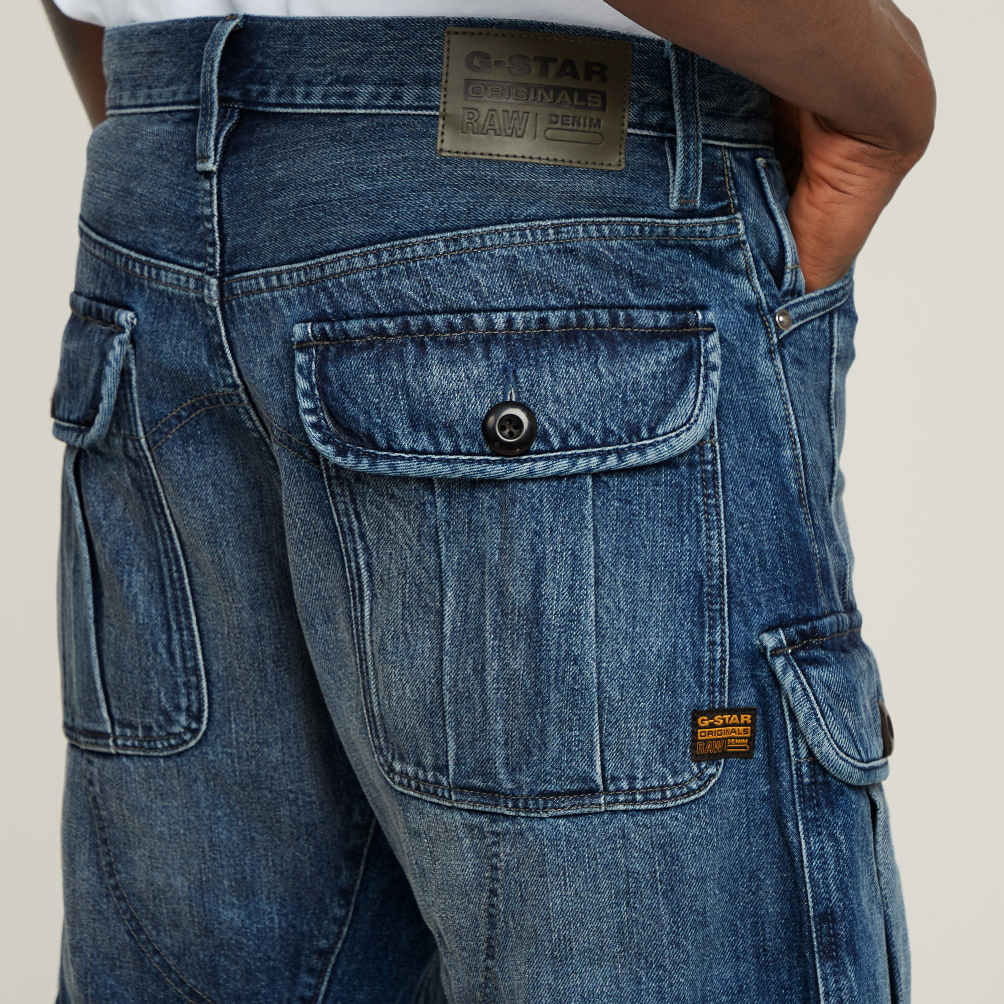 G-Star RAW Bend 3D Cargo Short Donkerblauw Heren