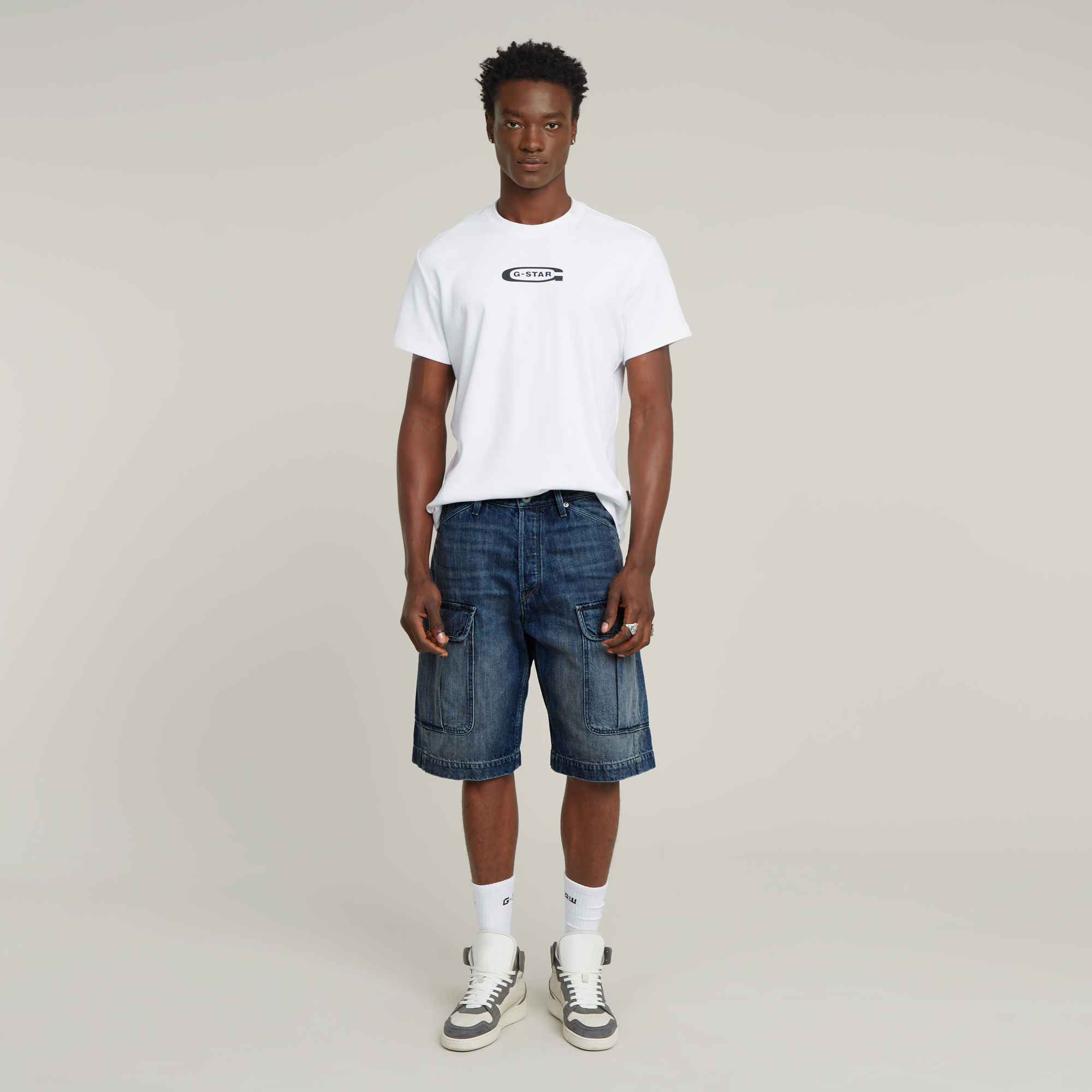G-Star RAW Bend 3D Cargo Short Donkerblauw Heren
