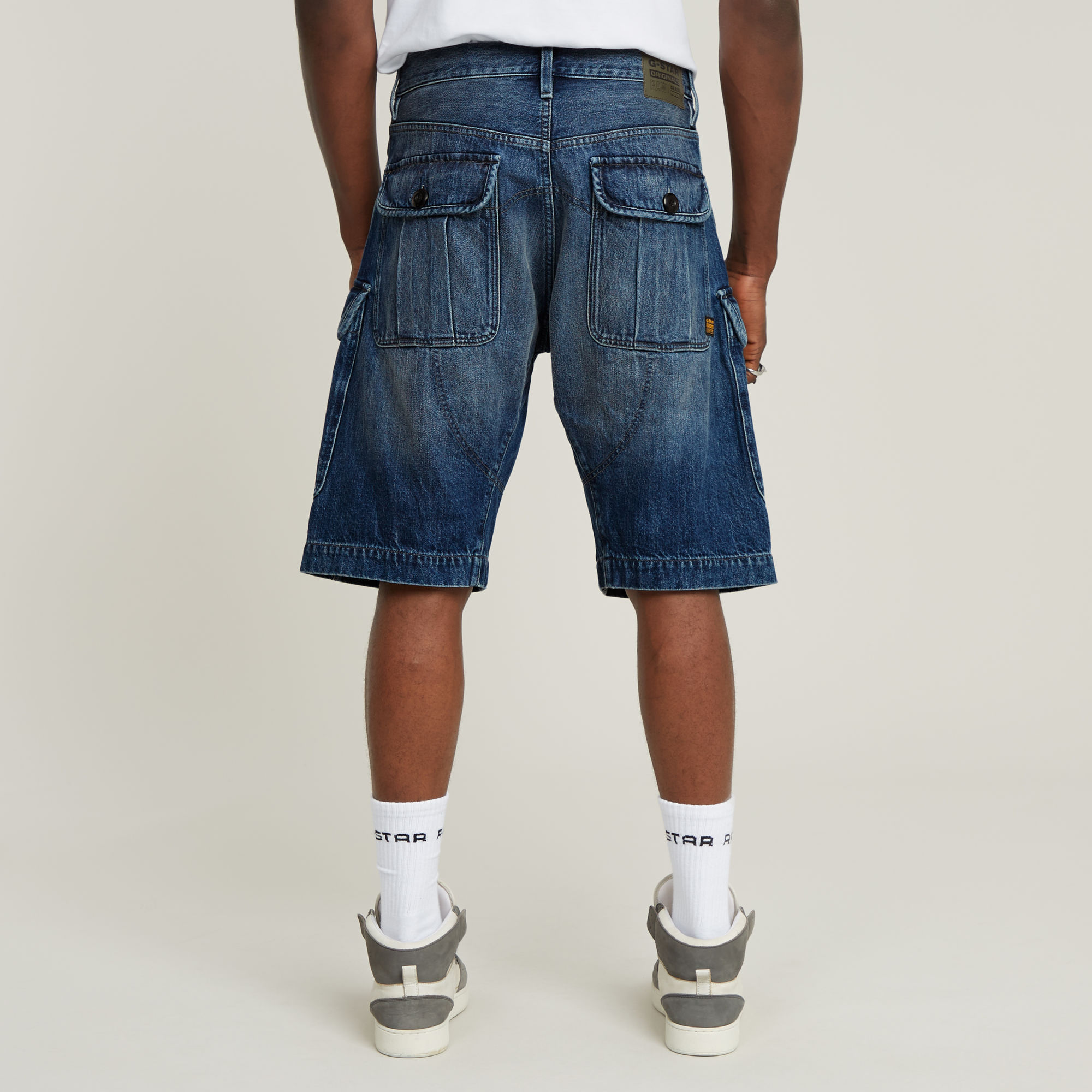 G-Star RAW Bend 3D Cargo Short Donkerblauw Heren
