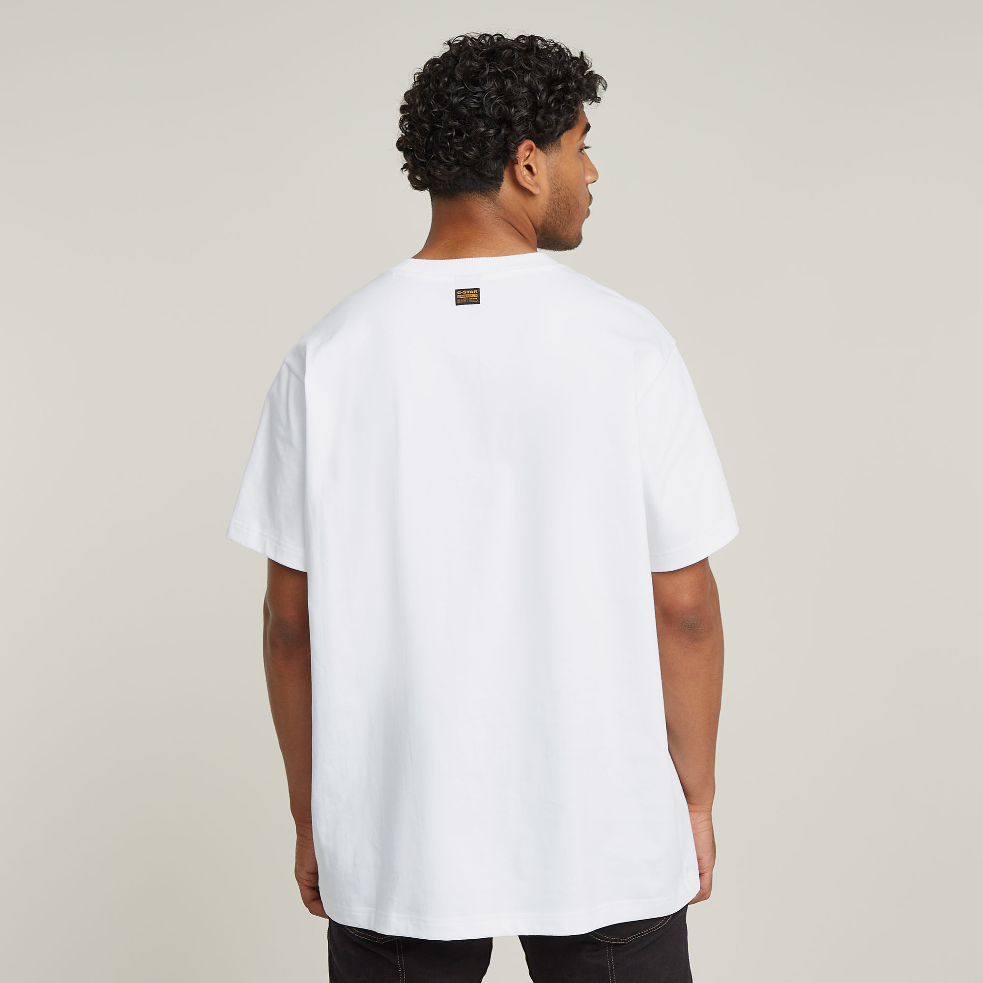 G-Star RAW Seam Detail Loose T-Shirt Wit Heren