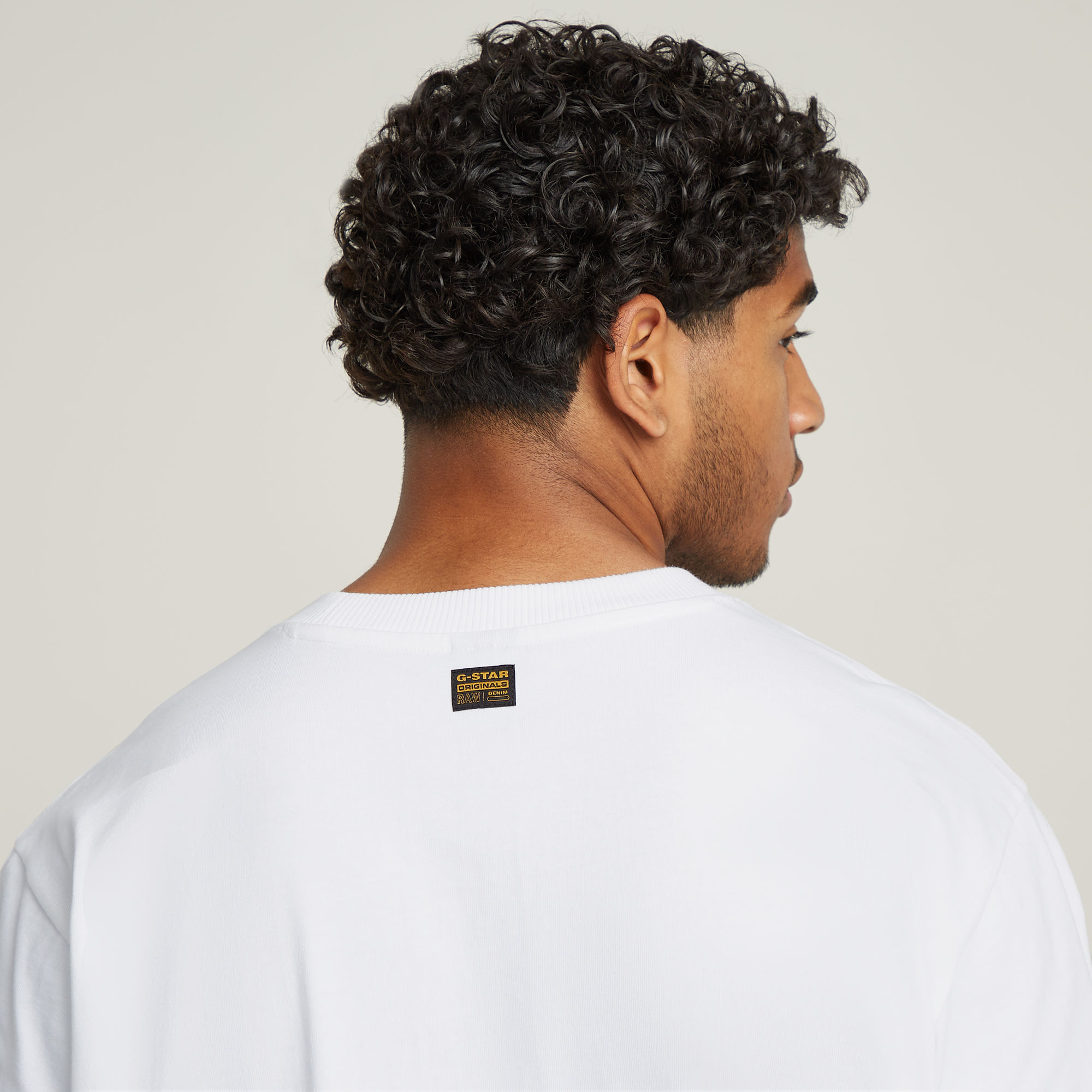 G-Star RAW Seam Detail Loose T-Shirt Wit Heren