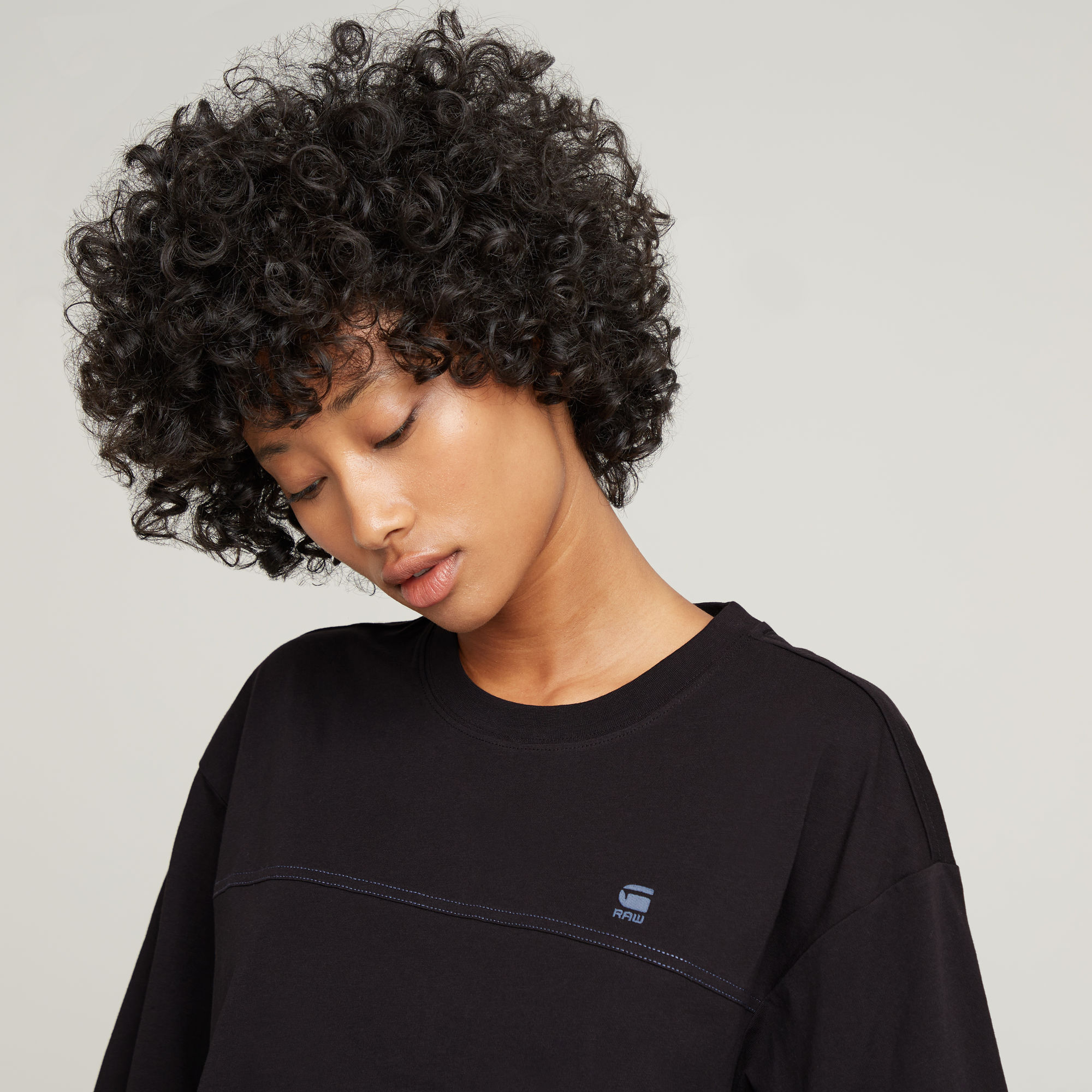 G-Star RAW Horizontal Seam Loose Top Zwart Dames