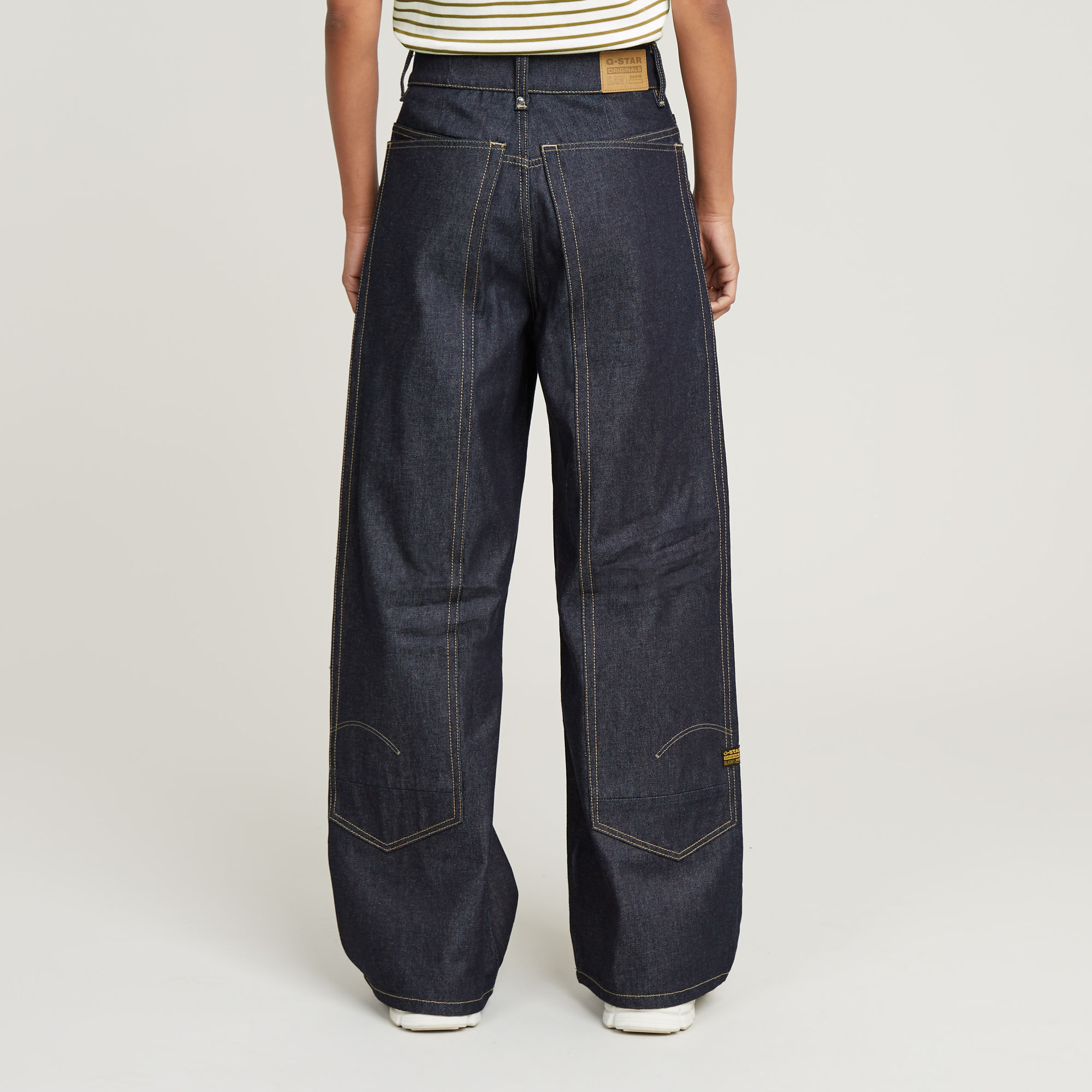 G-Star RAW Skater Long Pocket High Loose Jeans Donkerblauw Dames