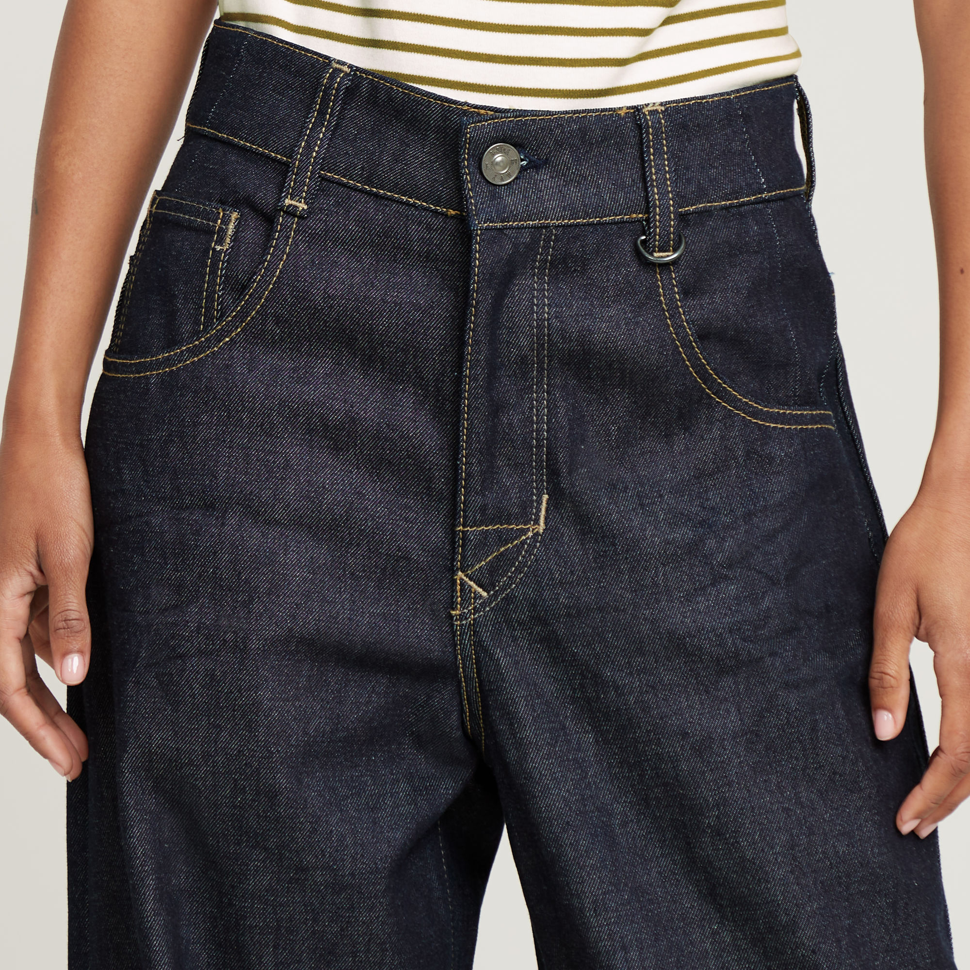 G-Star RAW Skater Long Pocket High Loose Jeans Donkerblauw Dames
