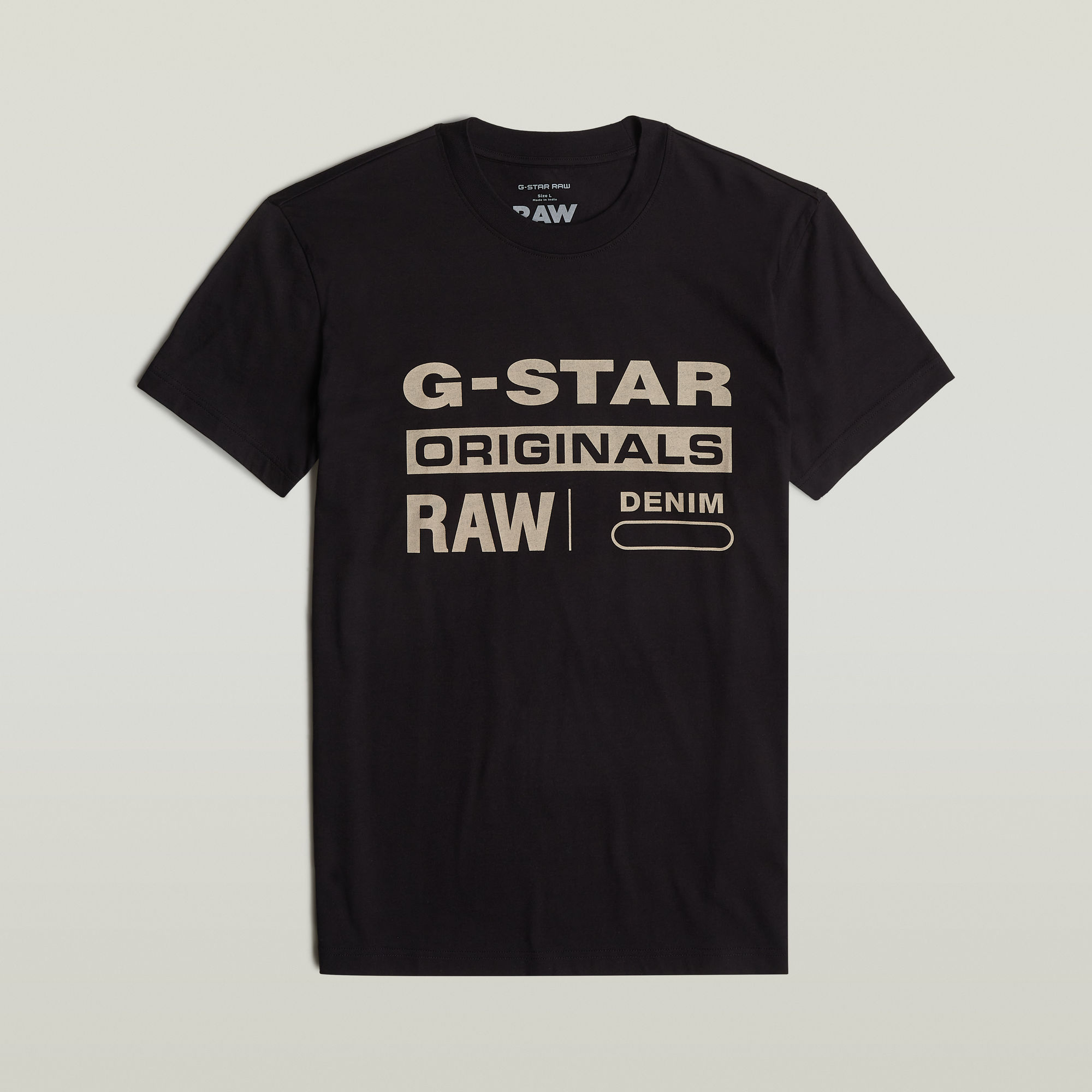 G-Star RAW Originals T-Shirt Zwart Heren