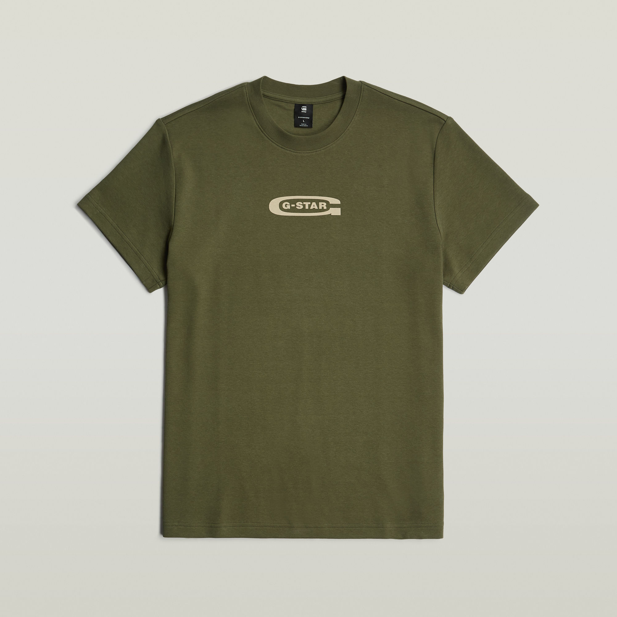 G-Star RAW Old Skool Logo T-Shirt Groen Heren
