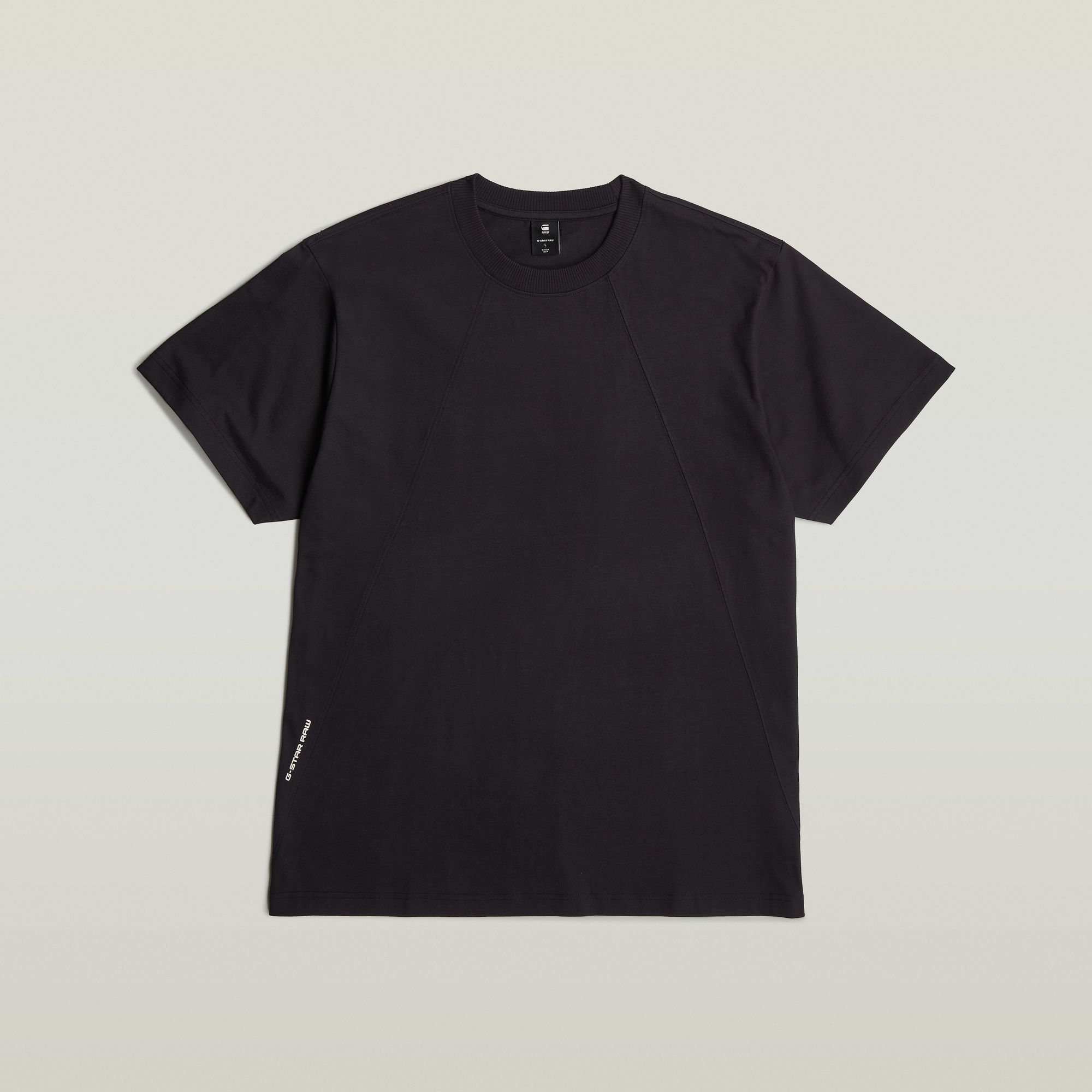 G-Star RAW Seam Detail Loose T-Shirt Zwart Heren