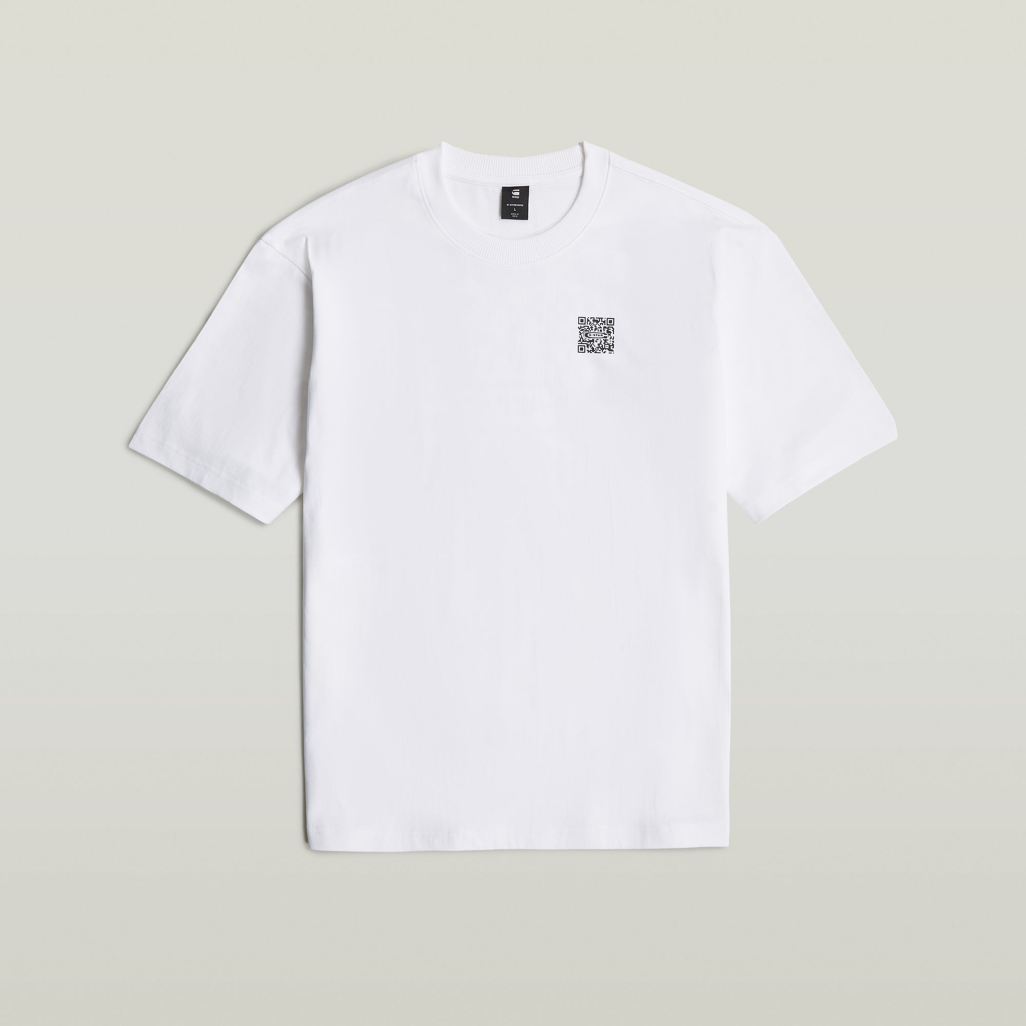 G-Star RAW QR Mini Maxi Boxy T-Shirt Wit Heren