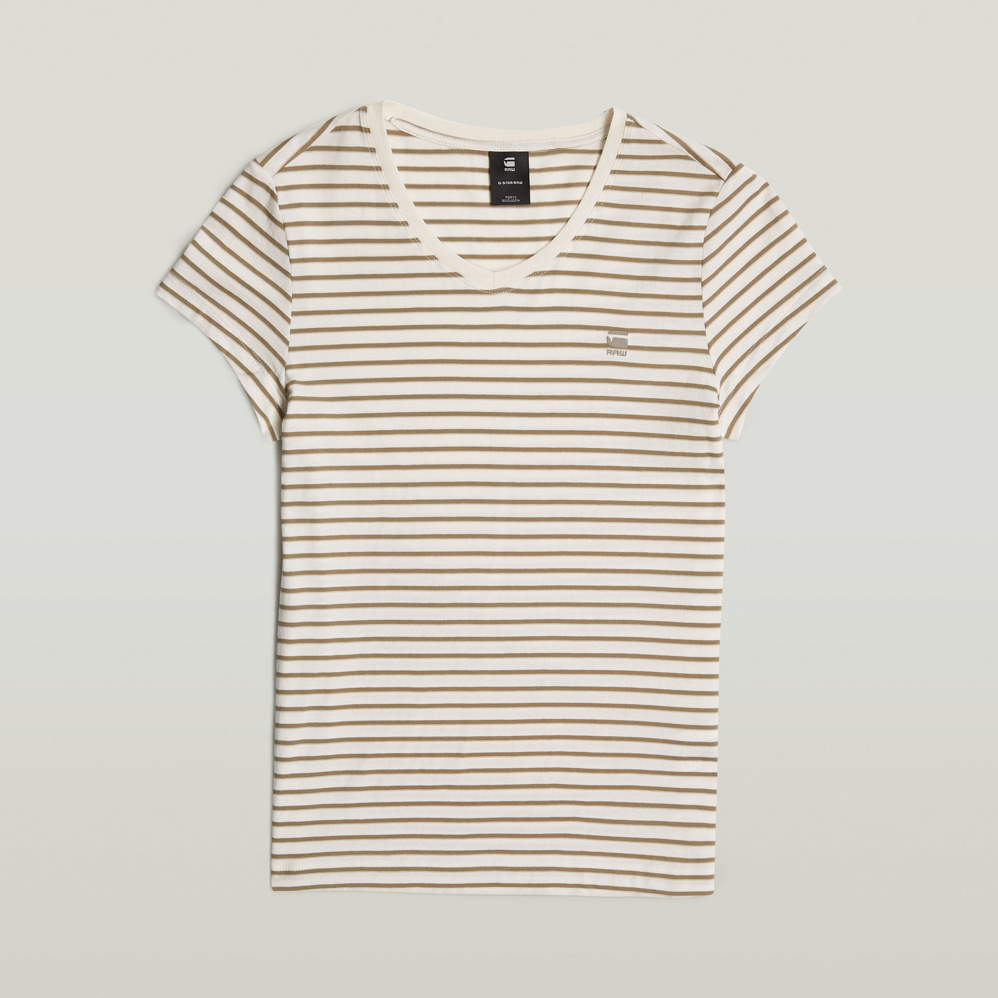 G-Star RAW Stripe Eyben Slim V-Hals Top 2.0 Meerkleurig Dames