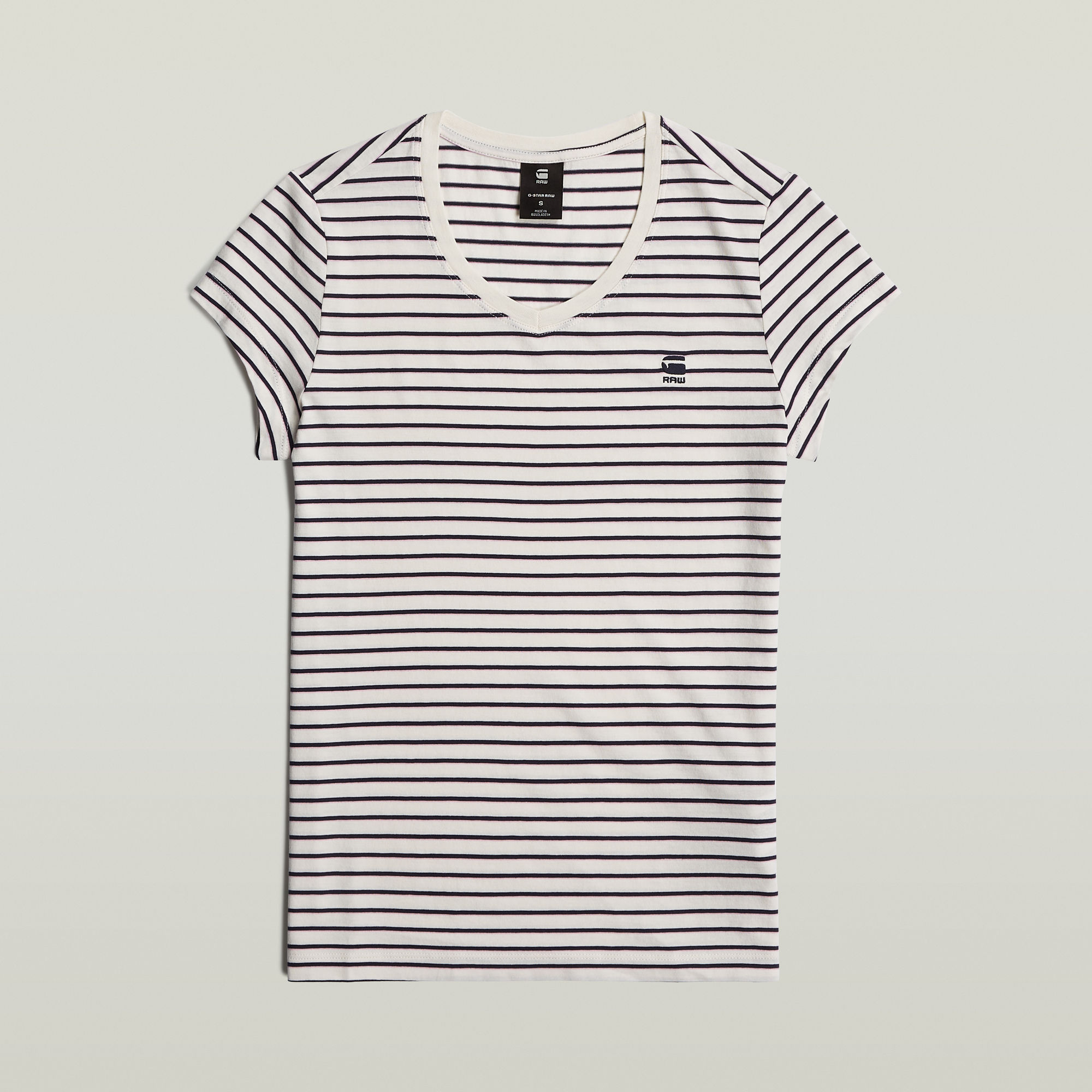 G-Star RAW Stripe Eyben Slim V-Hals Top 2.0 Meerkleurig Dames