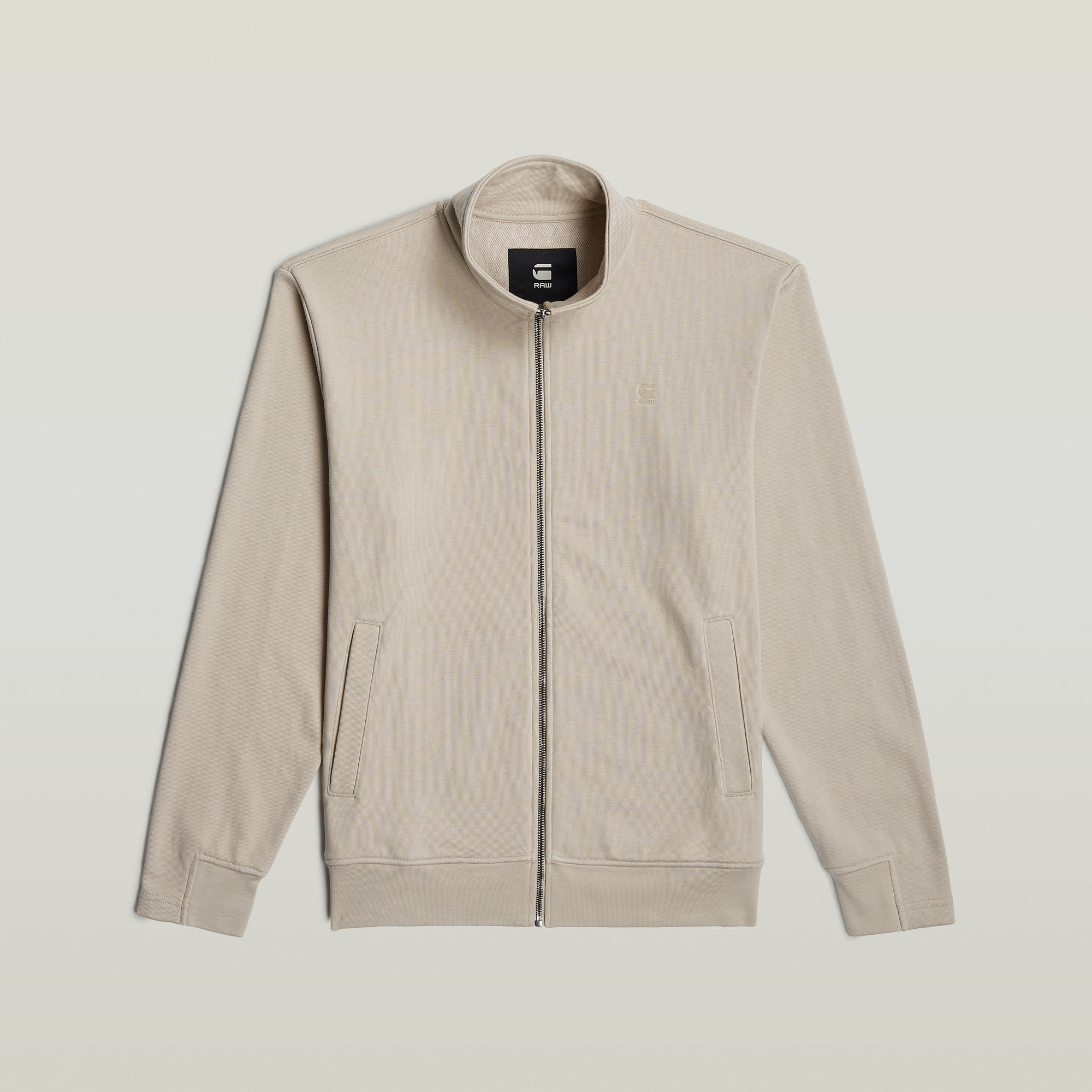 G-Star RAW Nifous Sweater Met Rits Beige Heren